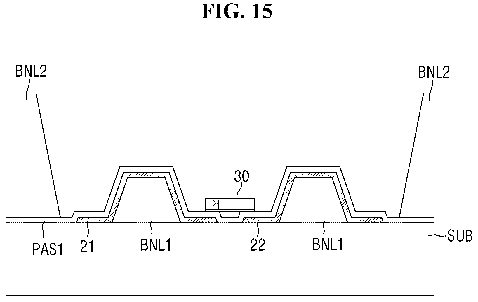 Patent US12315850 Figure 15 – Light-emitting element ink, display device, and method of fabricating the display device