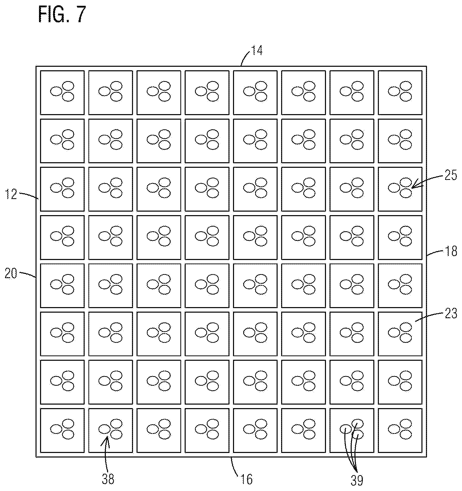 Patent US12315851 Figure 6 – Light blocking louver panel for an LED light display