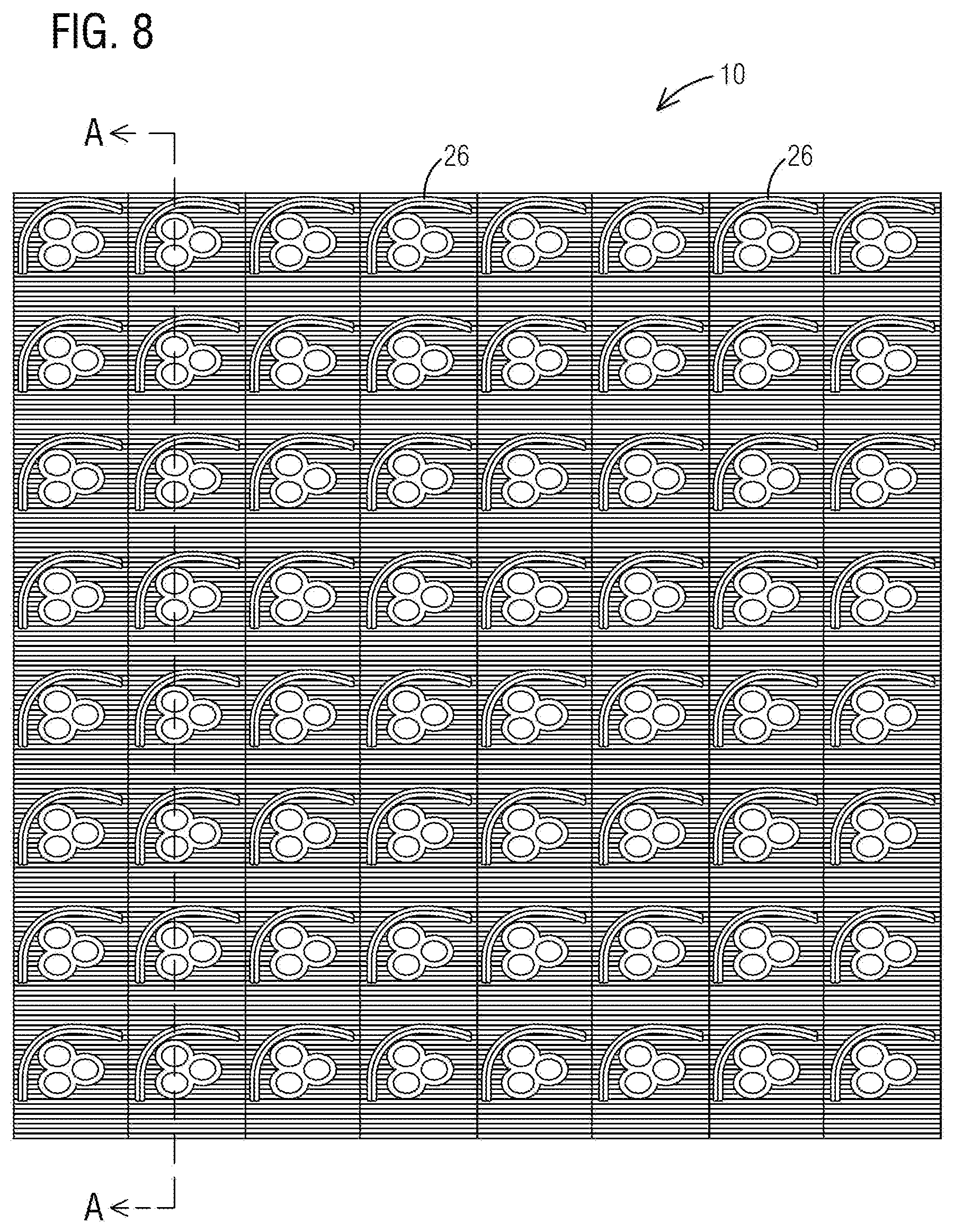 Patent US12315851 Figure 7 – Light blocking louver panel for an LED light display