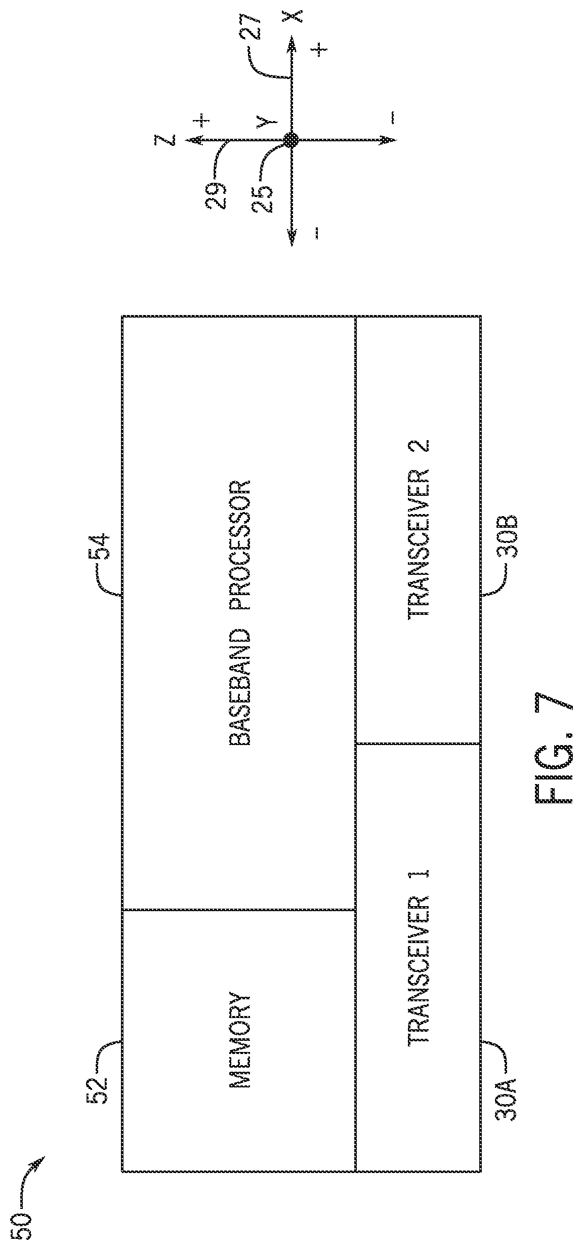 Patent US12315853 Figure 4 – System packaging for cellular modem and transceiver system of heterogeneous stacking
