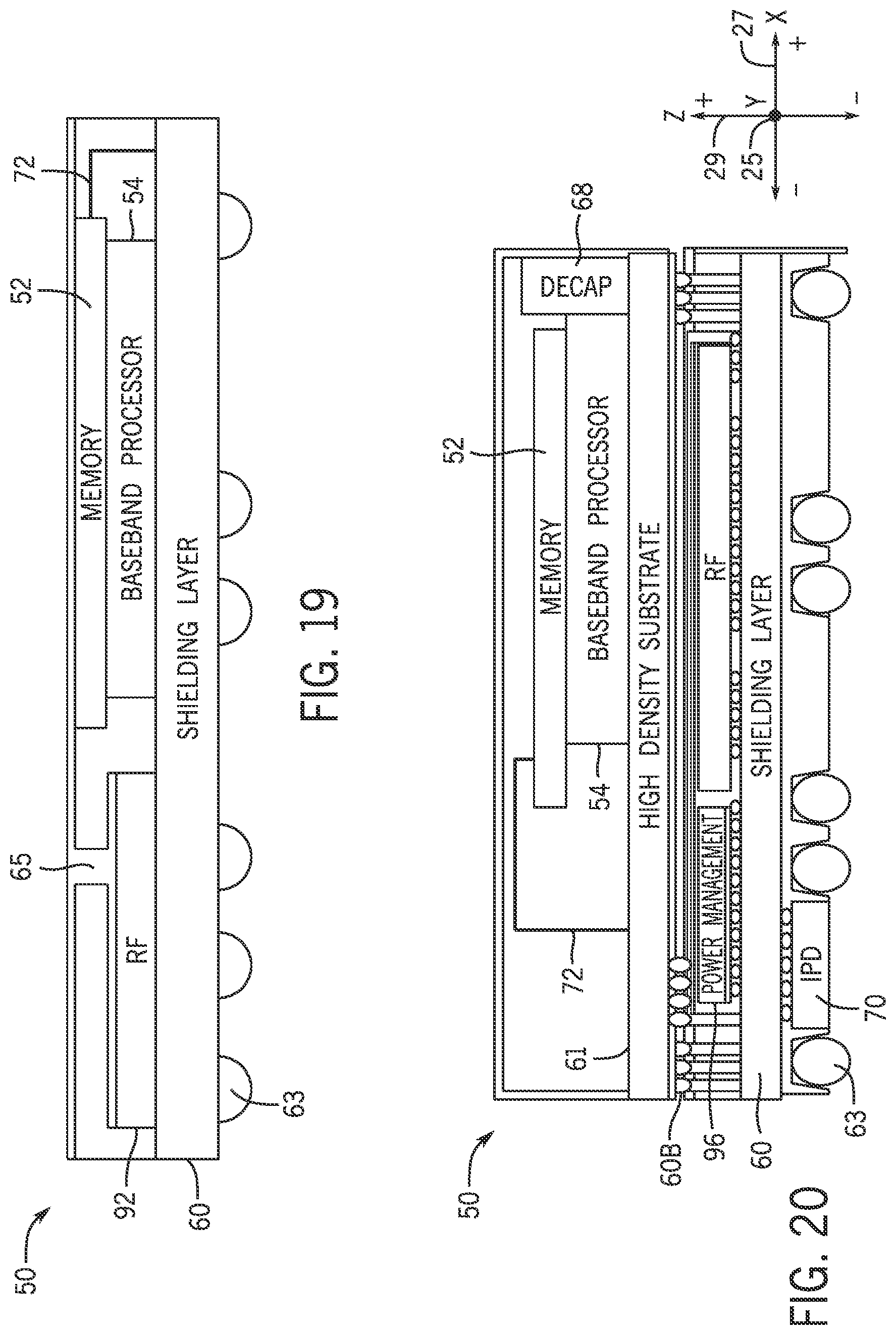 Patent US12315853 Figure 15 – System packaging for cellular modem and transceiver system of heterogeneous stacking