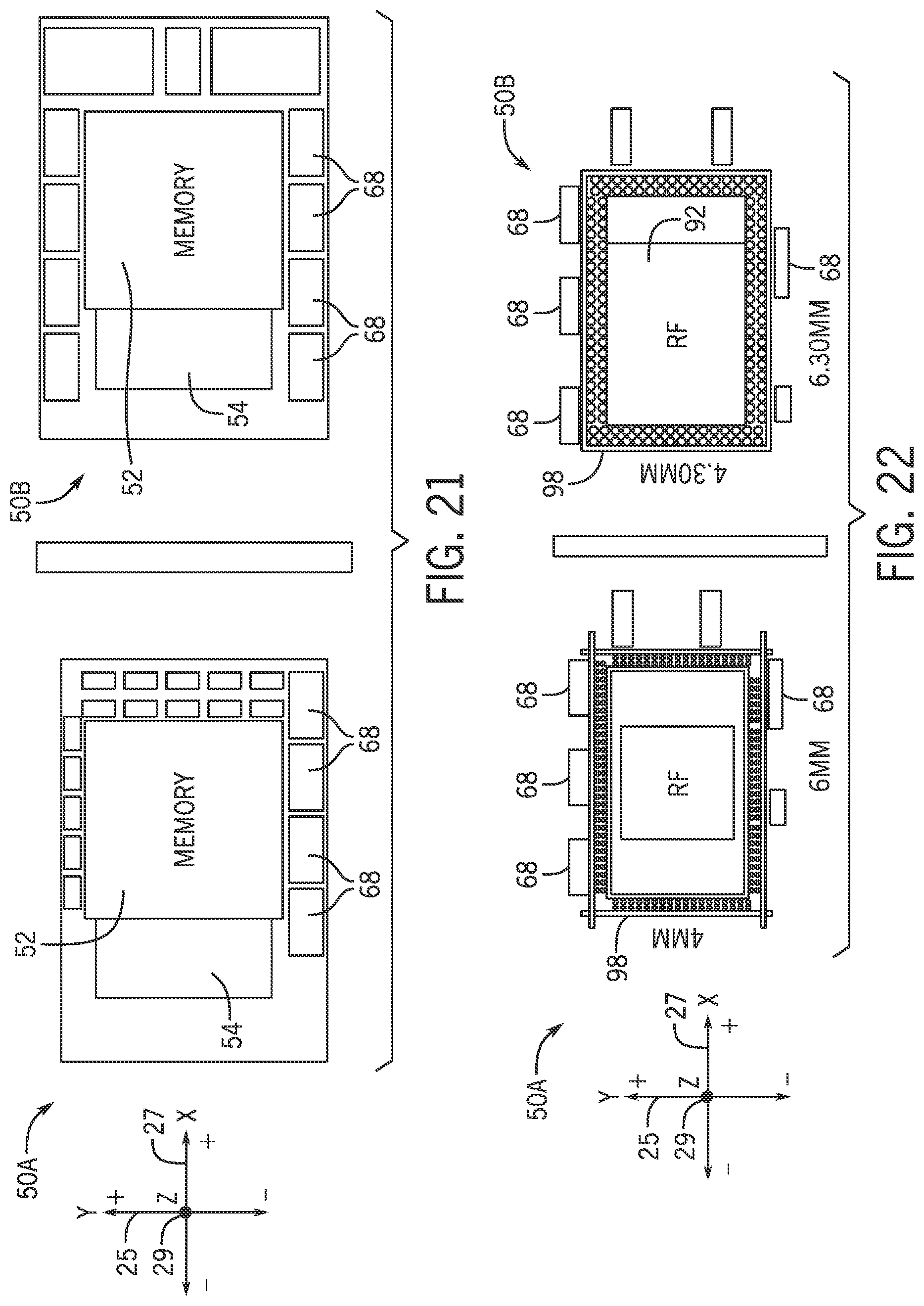 Patent US12315853 Figure 16 – System packaging for cellular modem and transceiver system of heterogeneous stacking