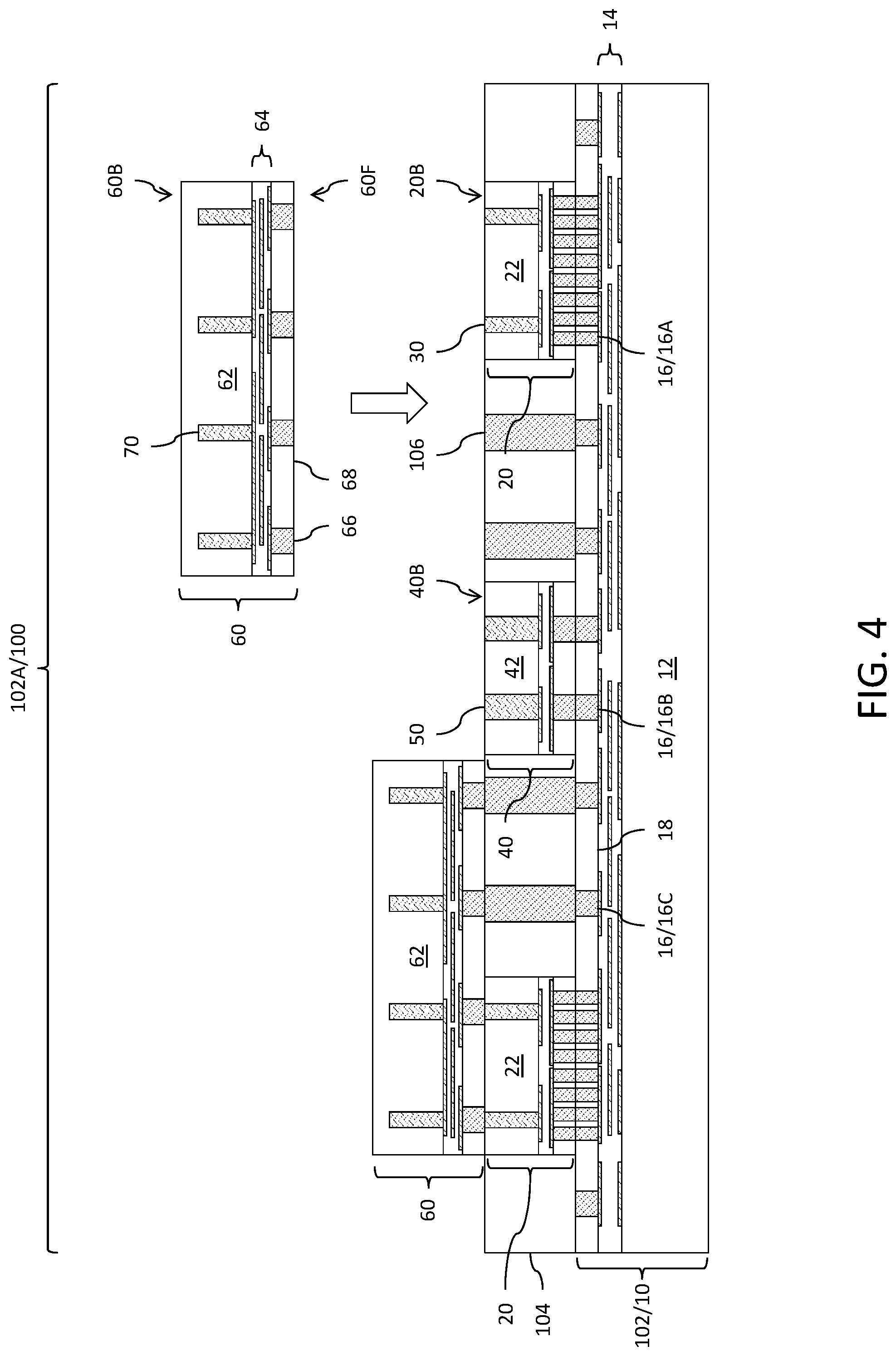 Patent US12315854 Figure 4 – Integrated circuit package and method