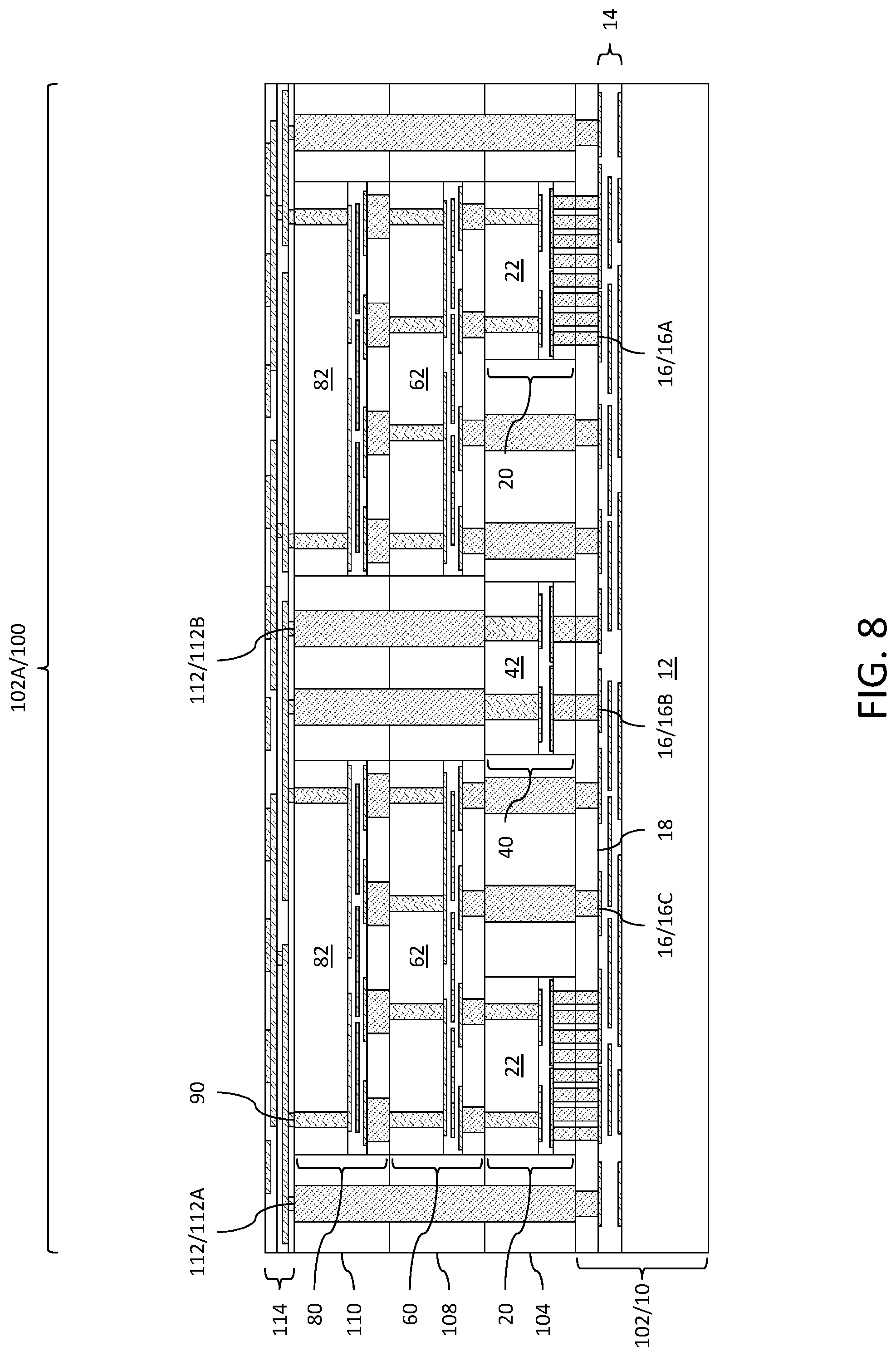 Patent US12315854 Figure 8 – Integrated circuit package and method