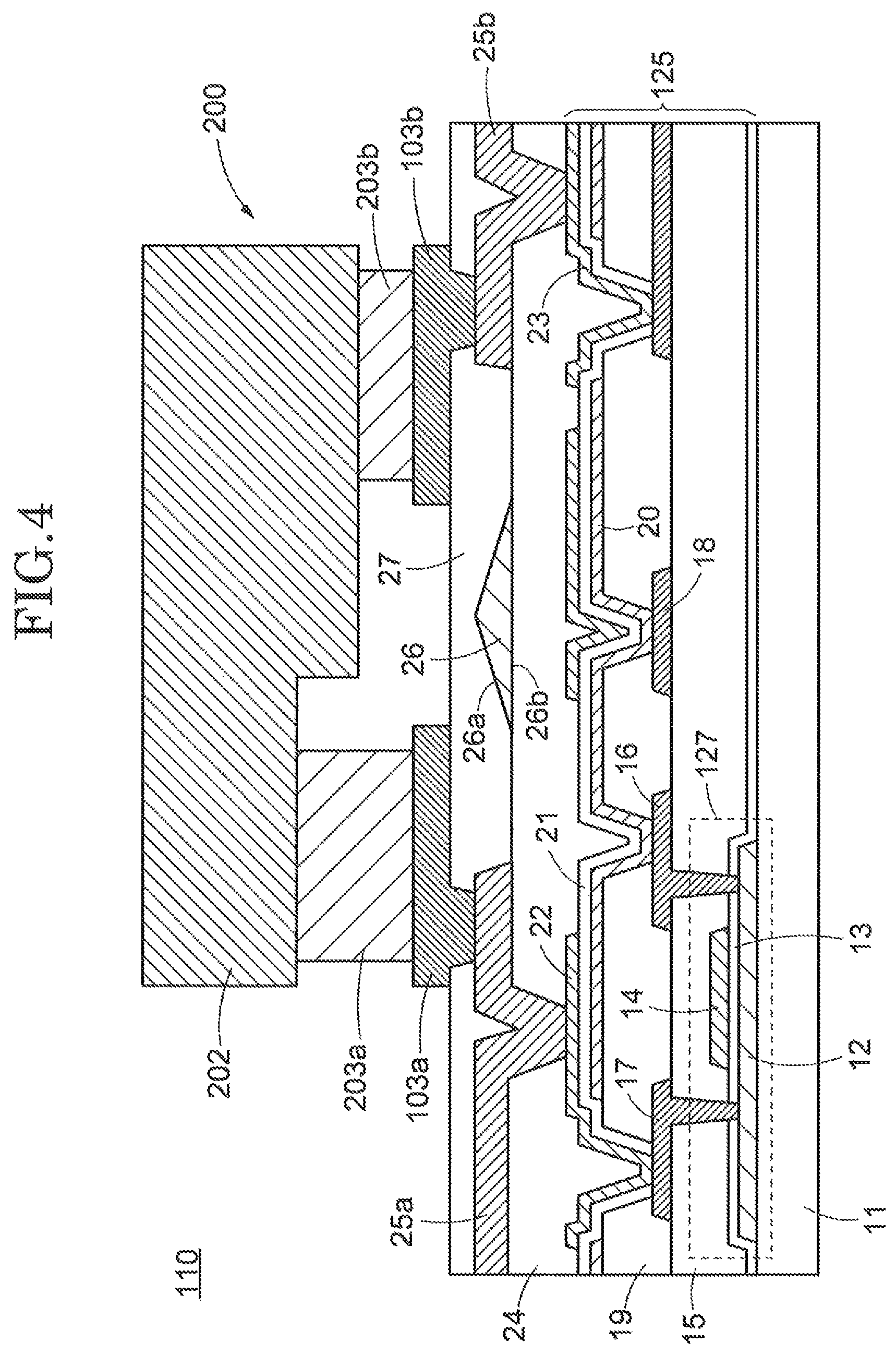 Patent US12315855 Figure 4 – Display device and method for manufacturing the same