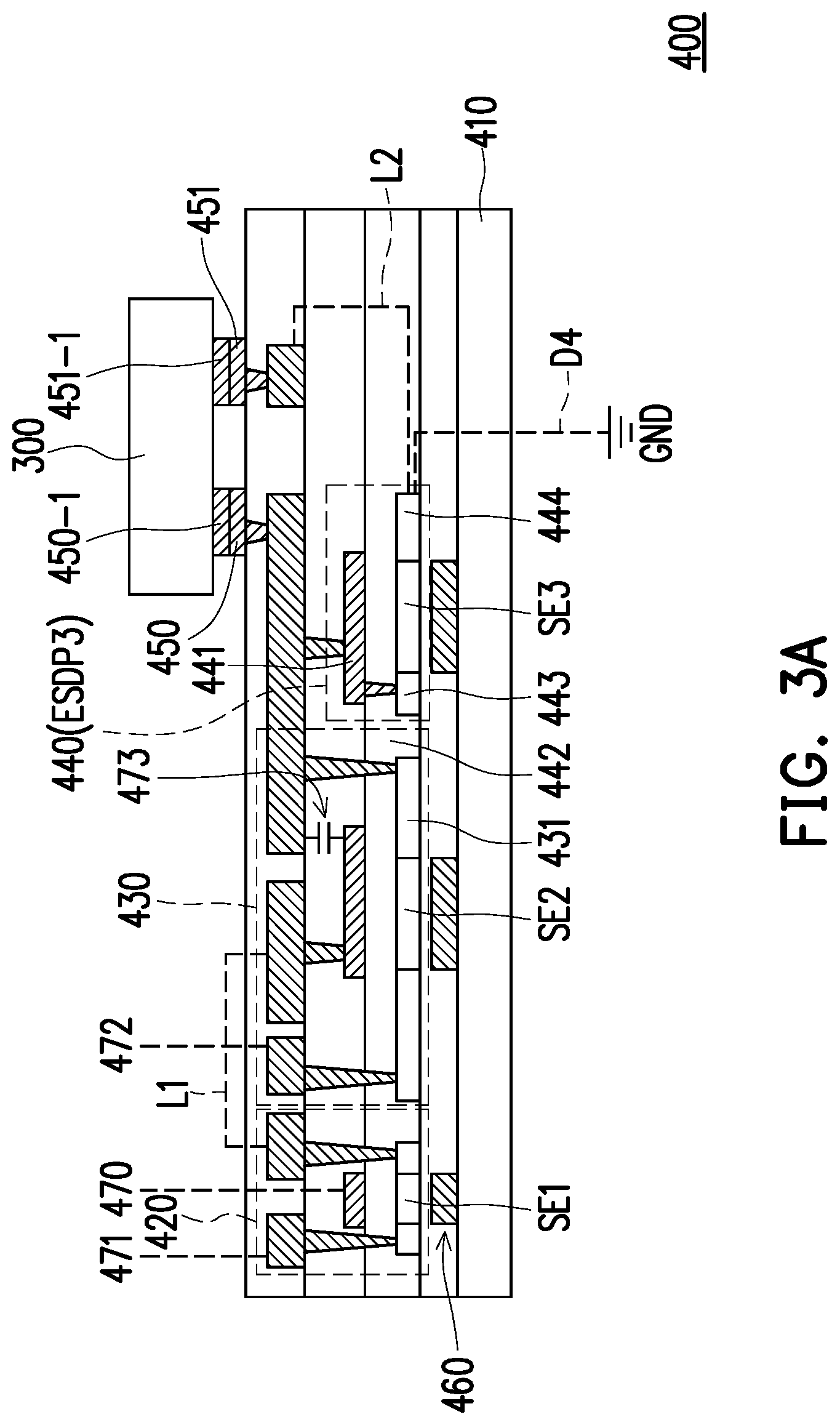 Patent US12315857 Figure 3 – Electronic device comprising an electrostatic discharge protective unit
