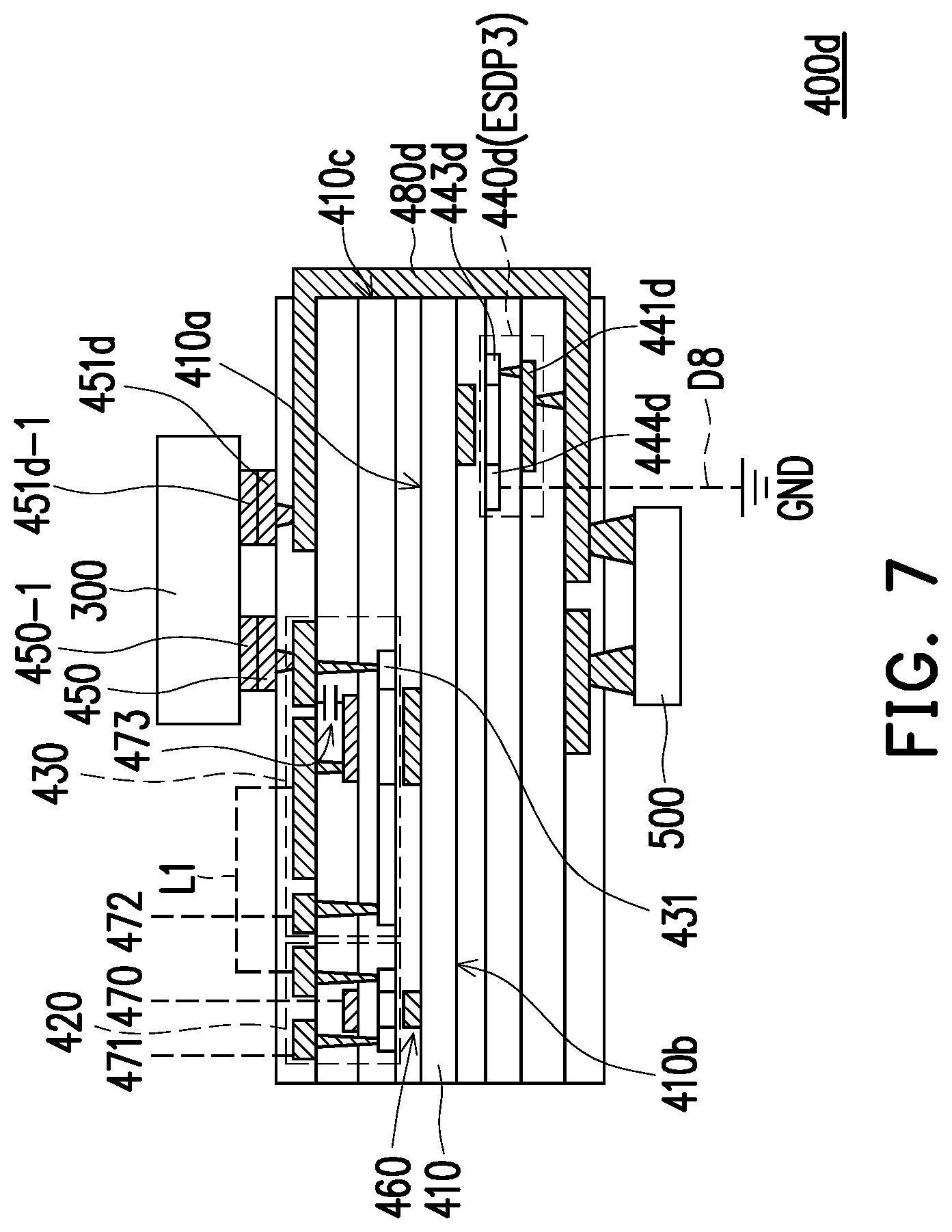 Patent US12315857 Figure 12 – Electronic device comprising an electrostatic discharge protective unit