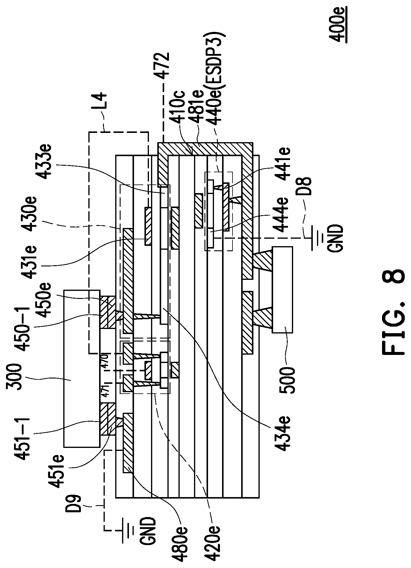 Patent US12315857 Figure 13 – Electronic device comprising an electrostatic discharge protective unit
