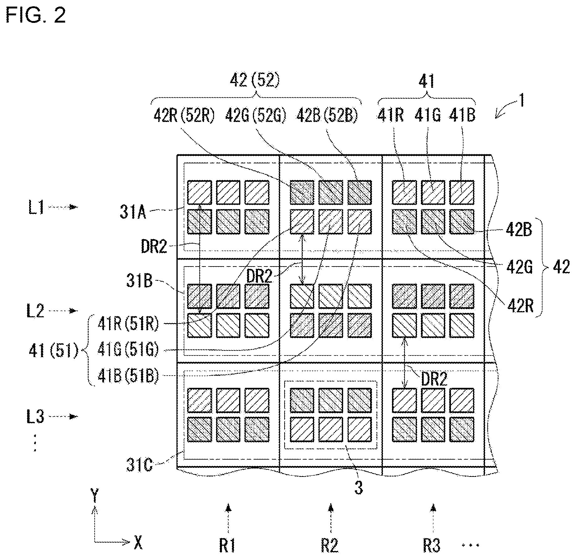 Patent US12315858 Figure 2 – Display device