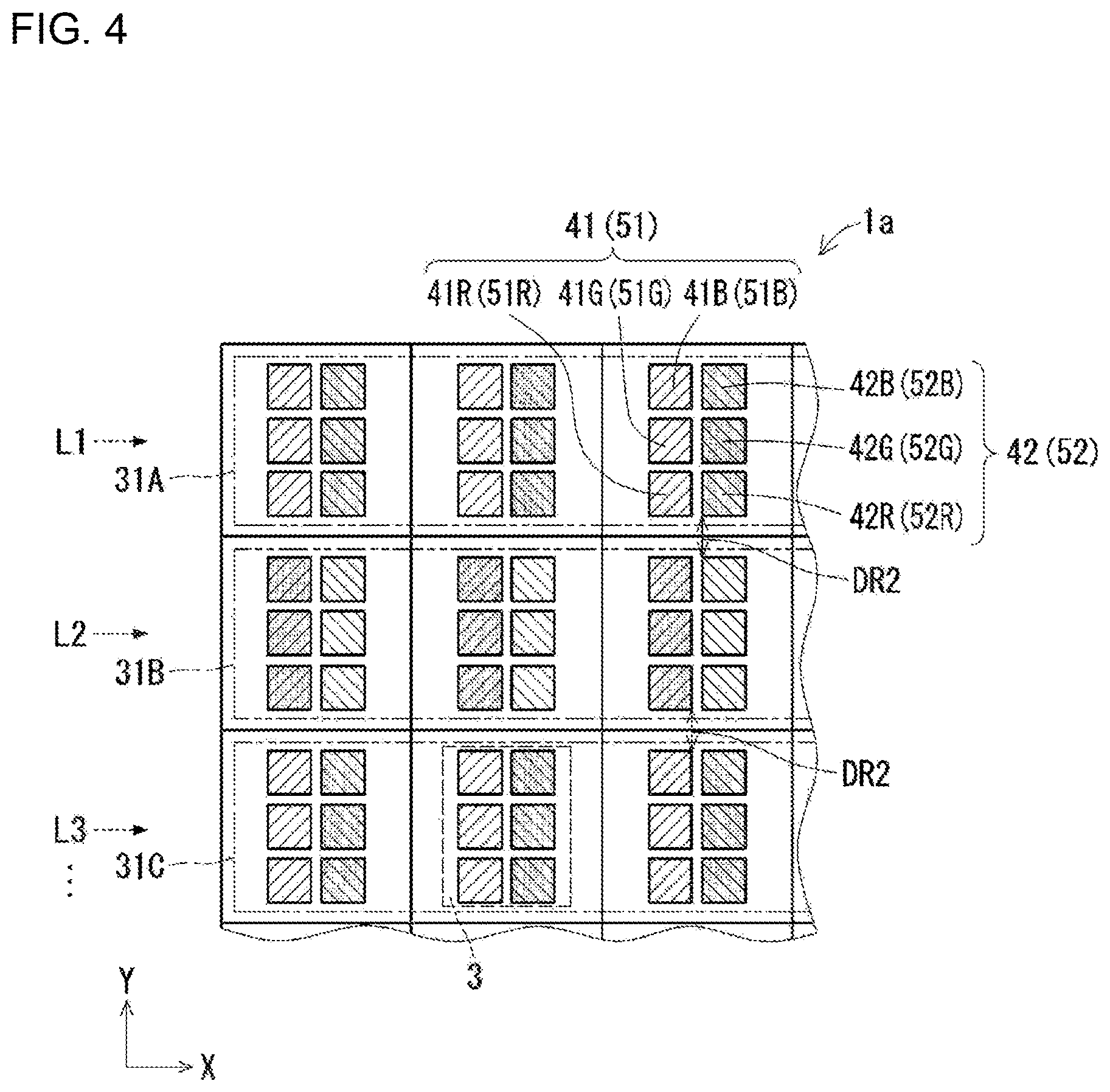 Patent US12315858 Figure 4 – Display device