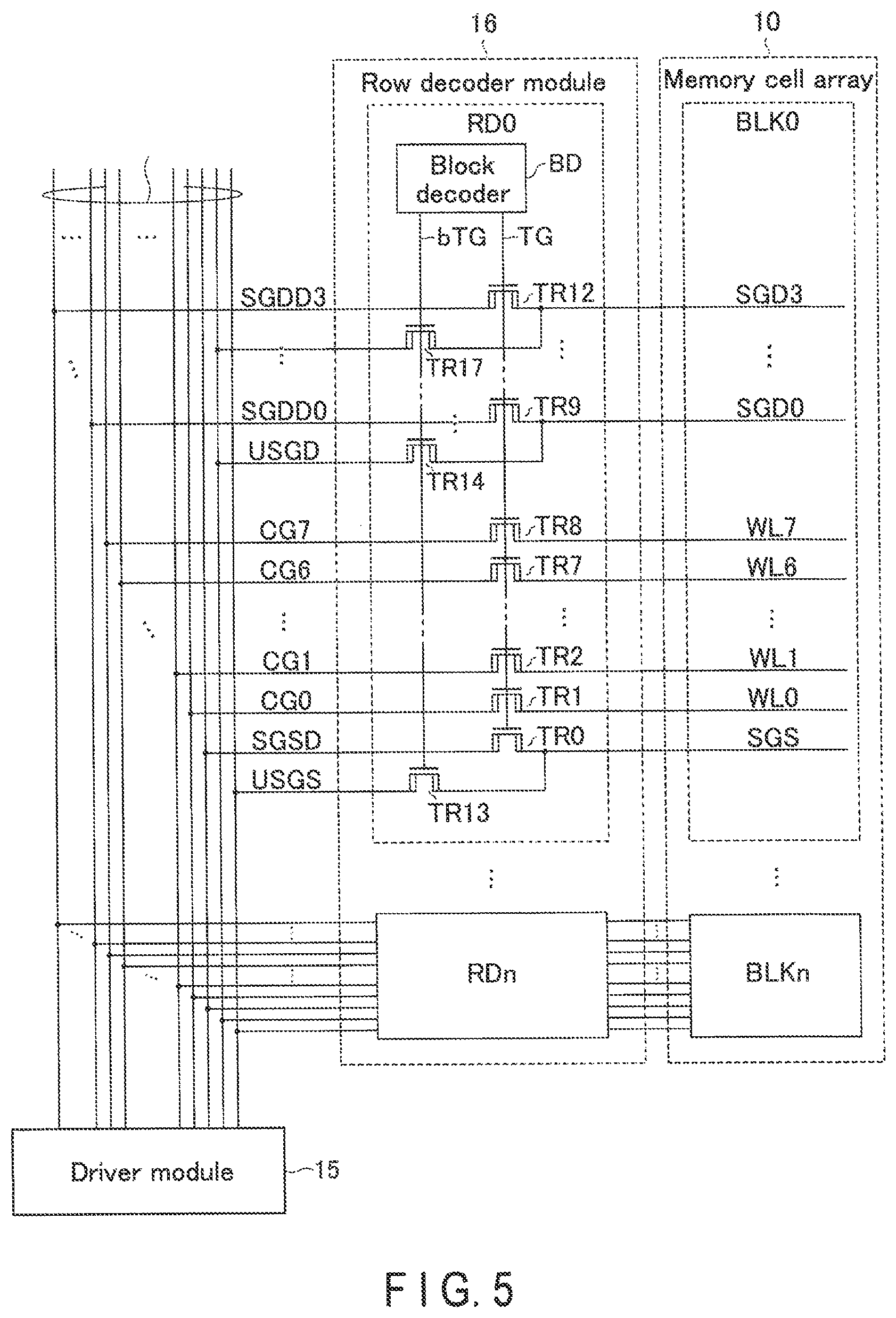 Patent US12315859 Figure 5 – Semiconductor memory device