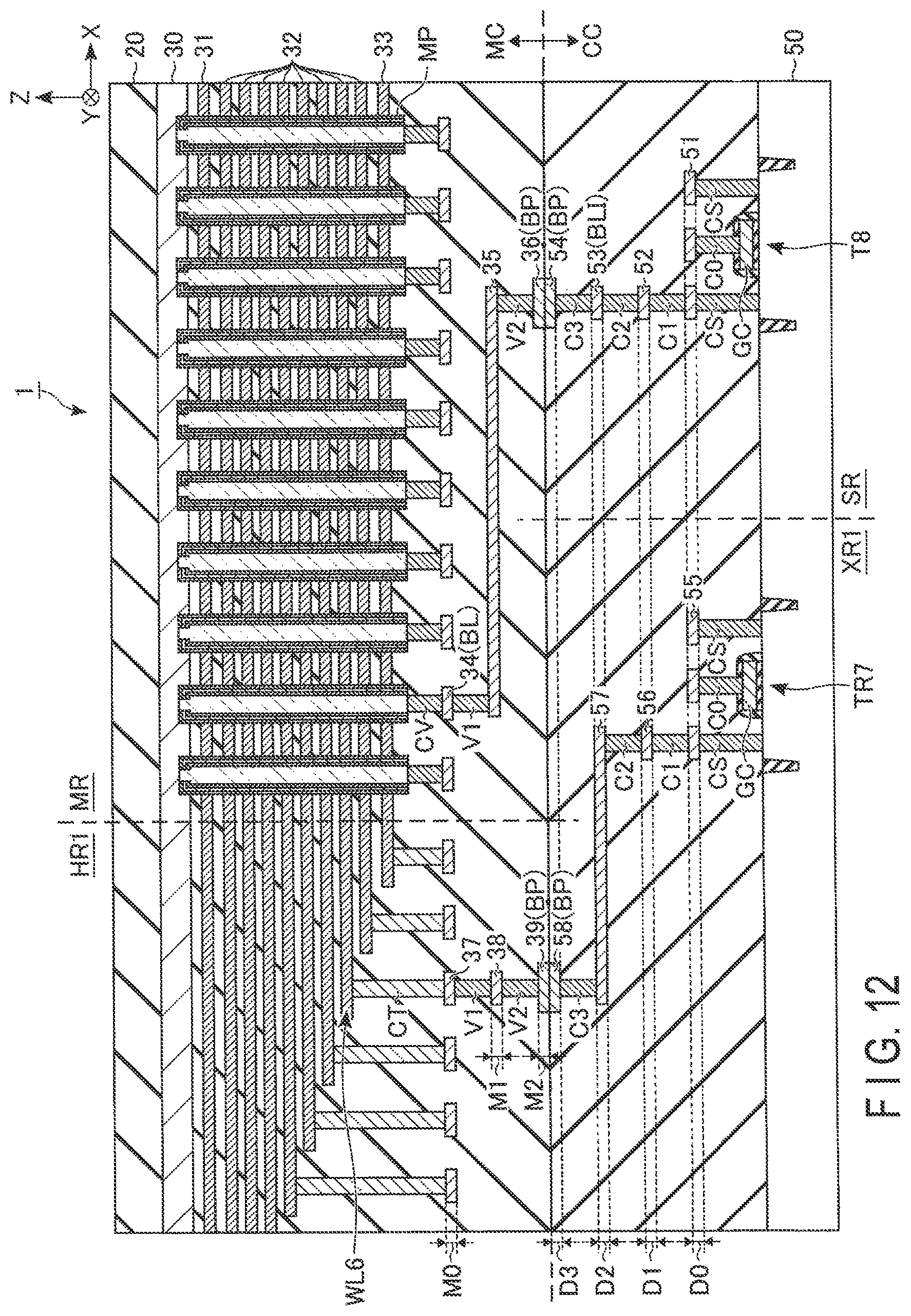 Patent US12315859 Figure 11 – Semiconductor memory device