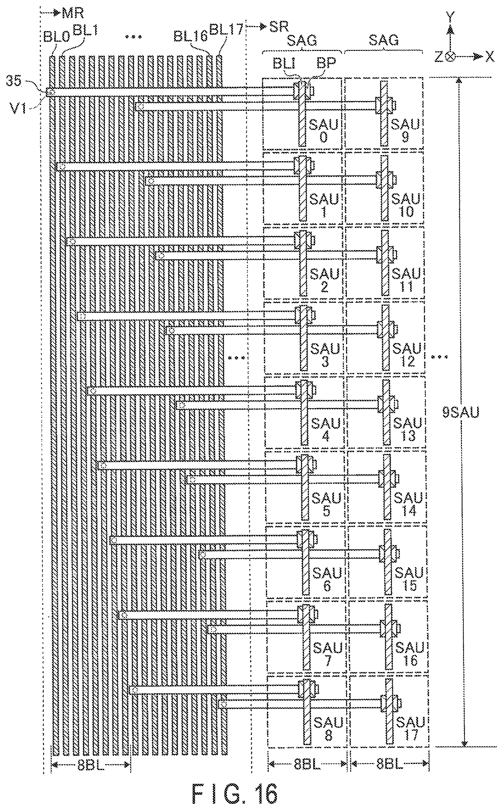 Patent US12315859 Figure 15 – Semiconductor memory device