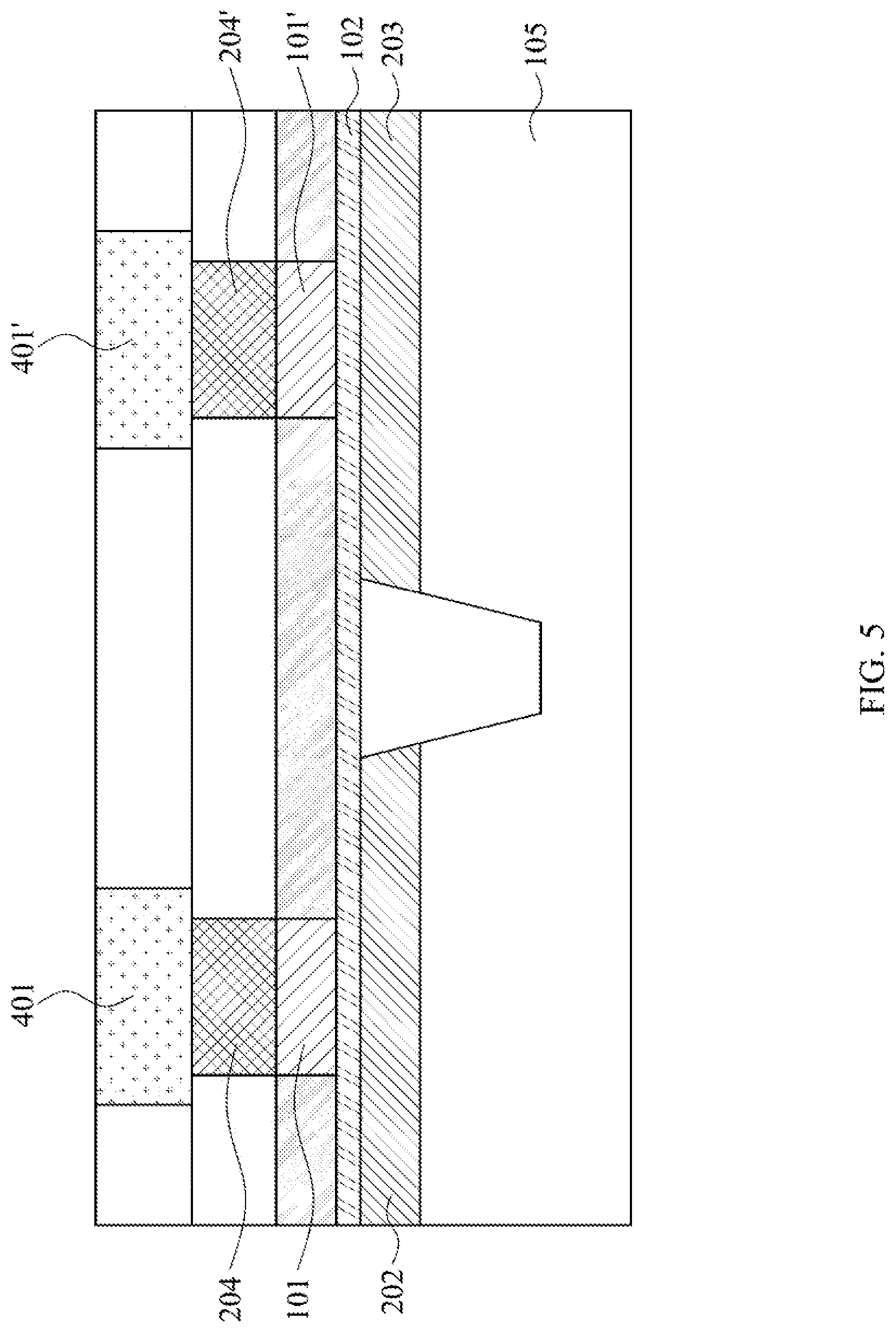 Patent US12315861 Figure 5 – Integrated circuit structure and method for manufacturing the same