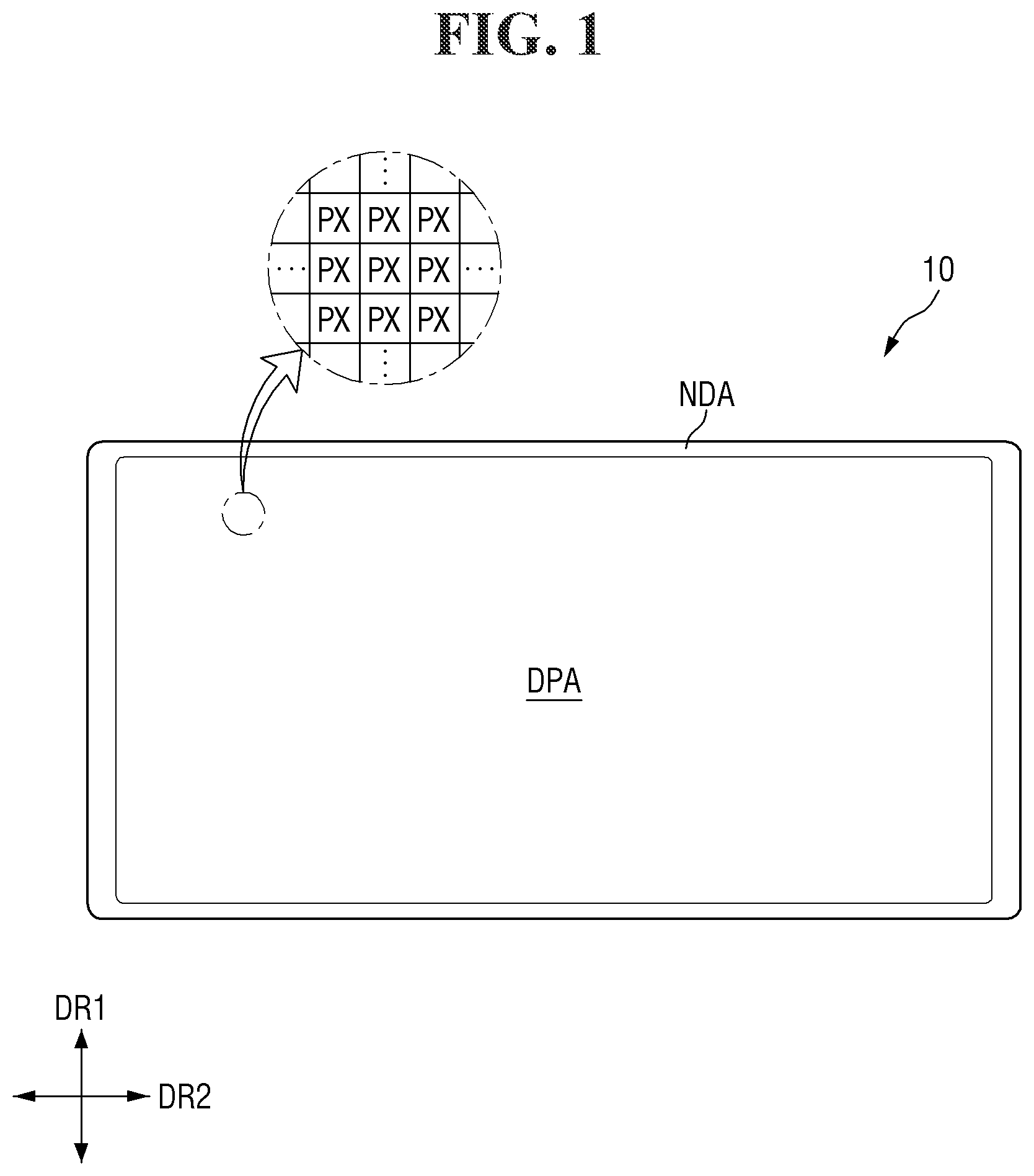 Patent US12315866 Figure 1 – Display device
