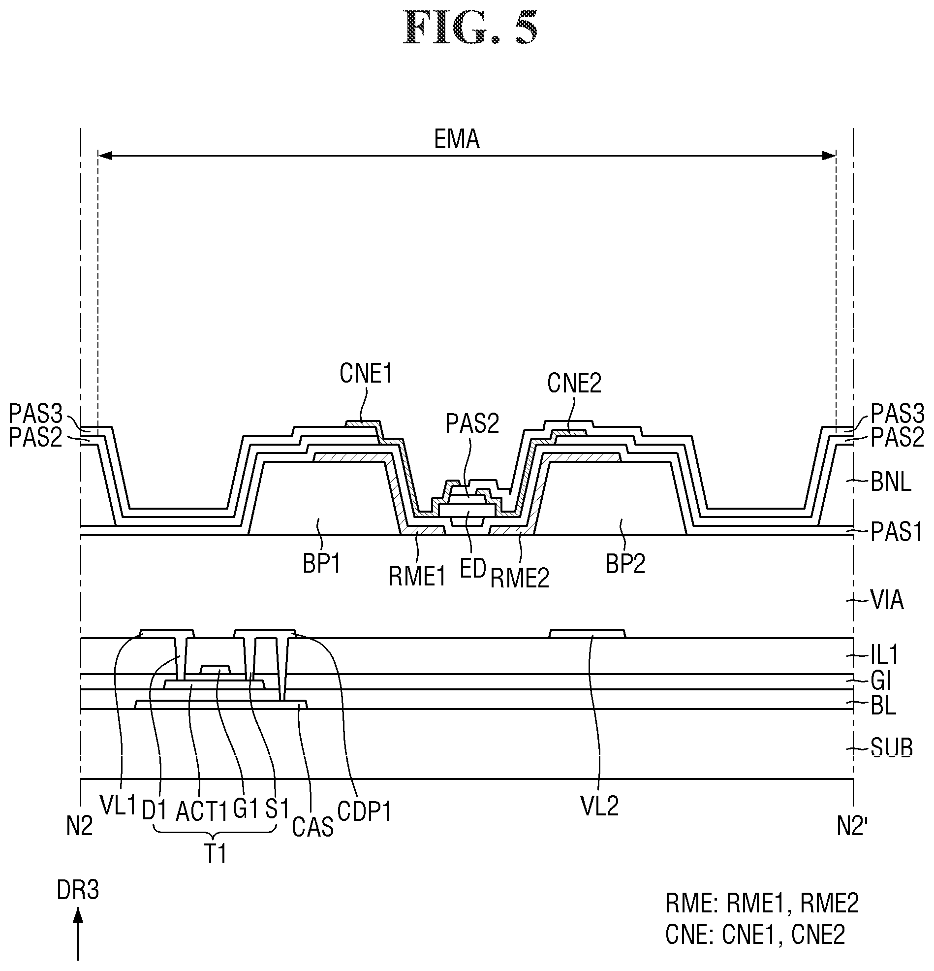 Patent US12315866 Figure 5 – Display device