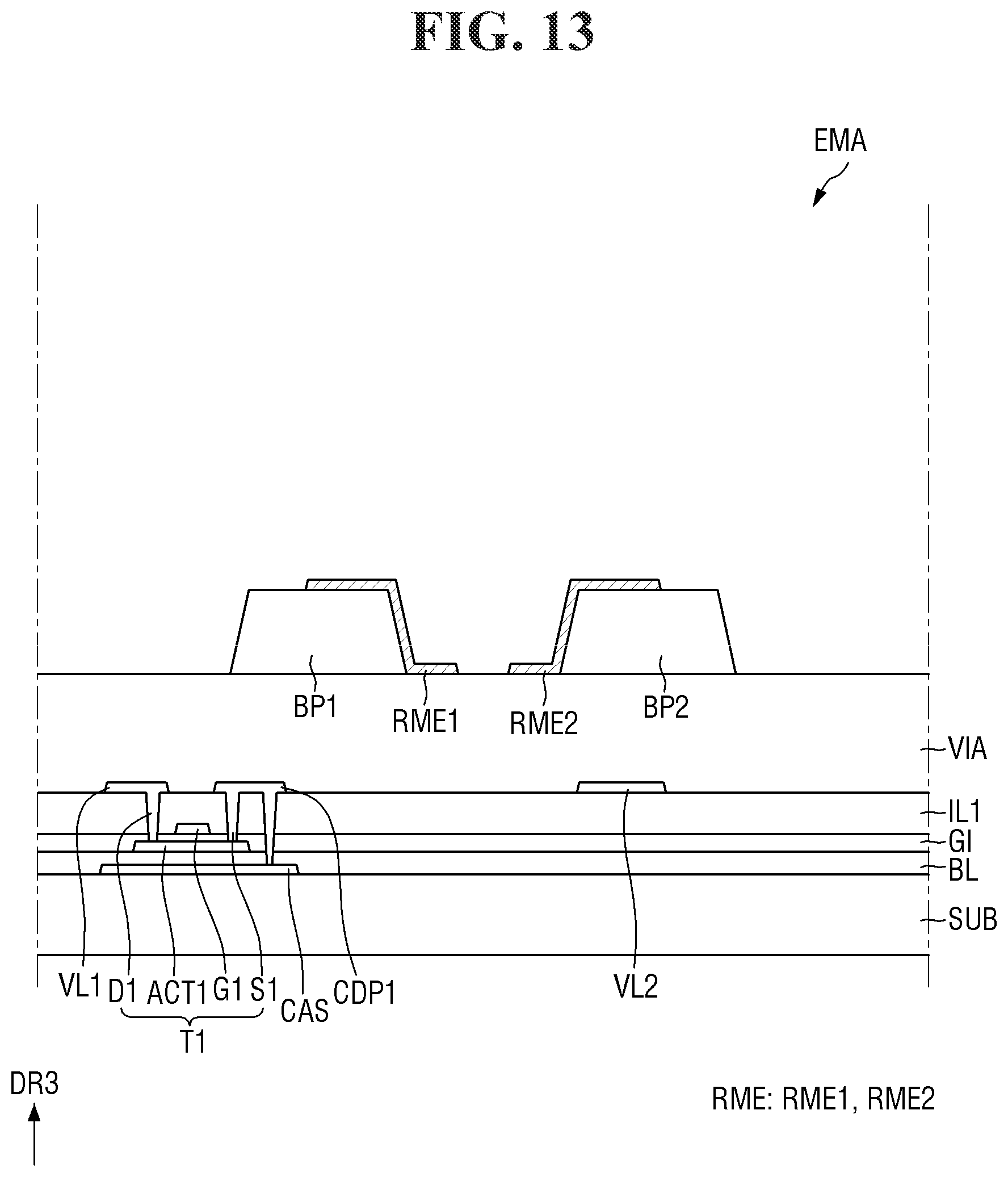Patent US12315866 Figure 13 – Display device