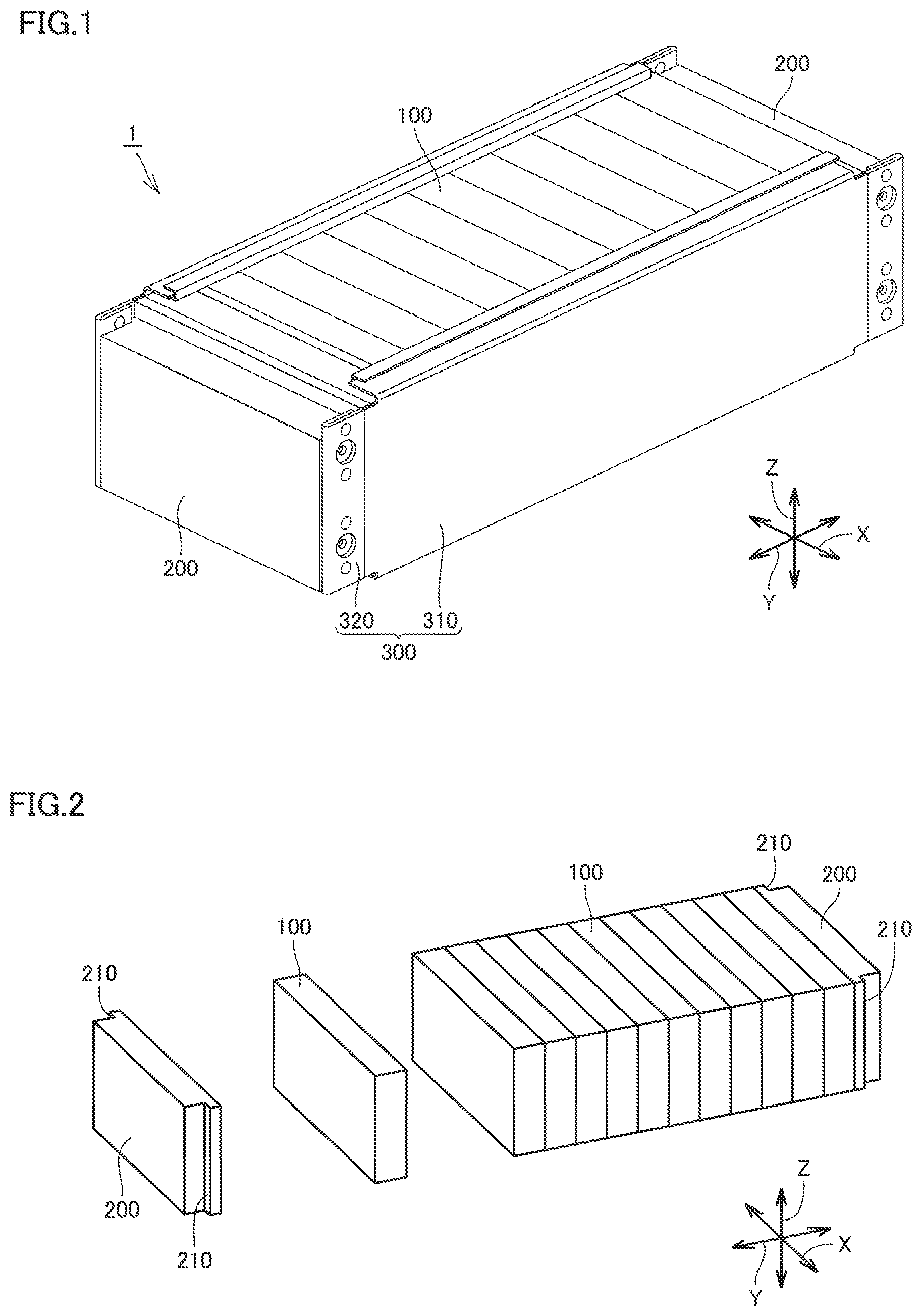 Patent US12315894 Figure 1 – Power storage module