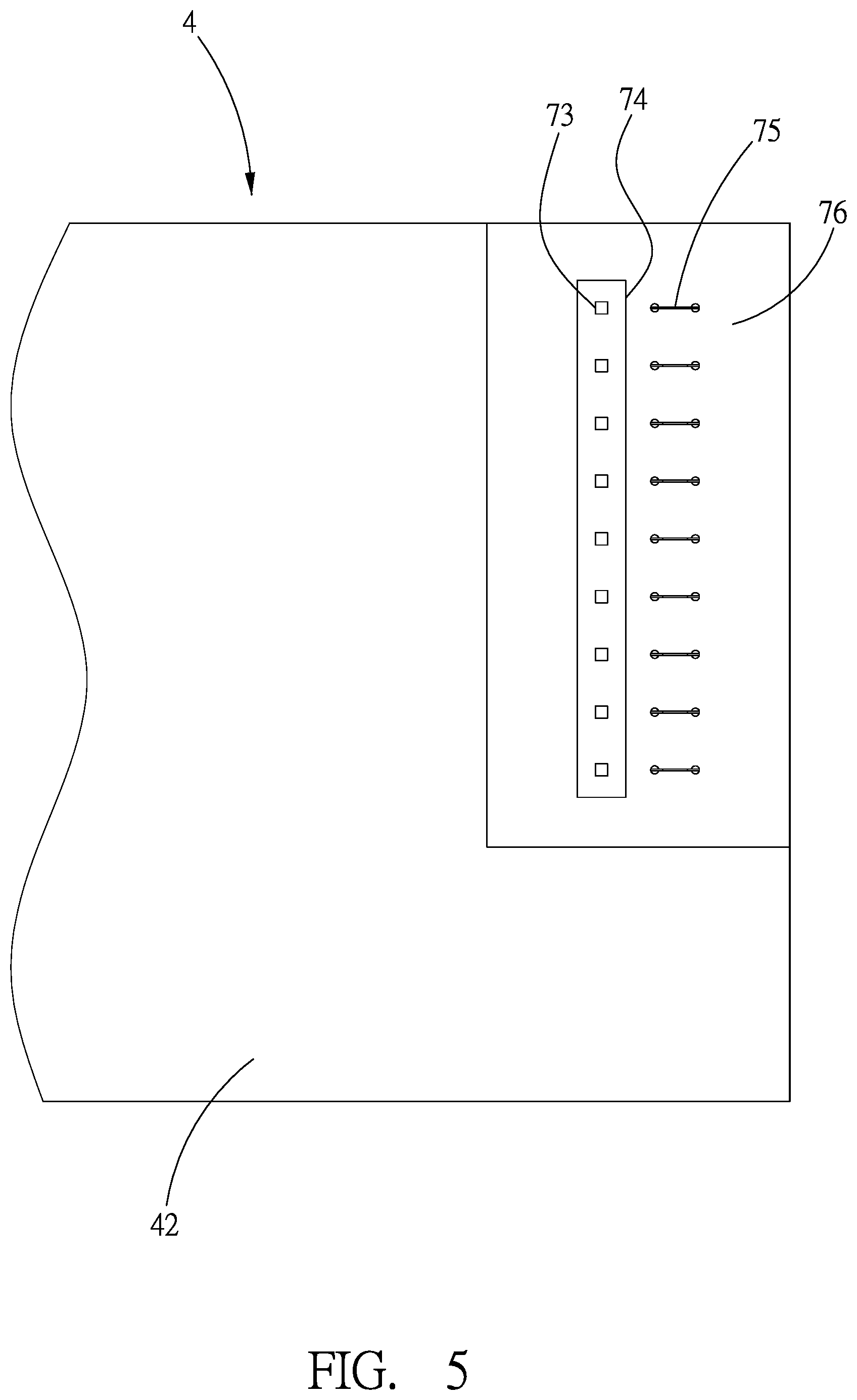 Patent US12315895 Figure 5 – Battery having external connector for balance charging and discharging