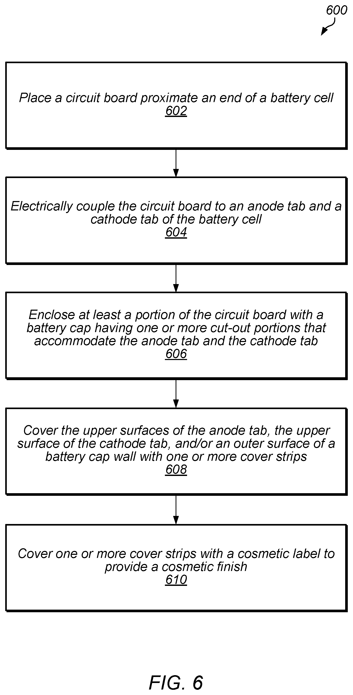 Patent US12315896 Figure 7 – Battery cap with cut-out sections