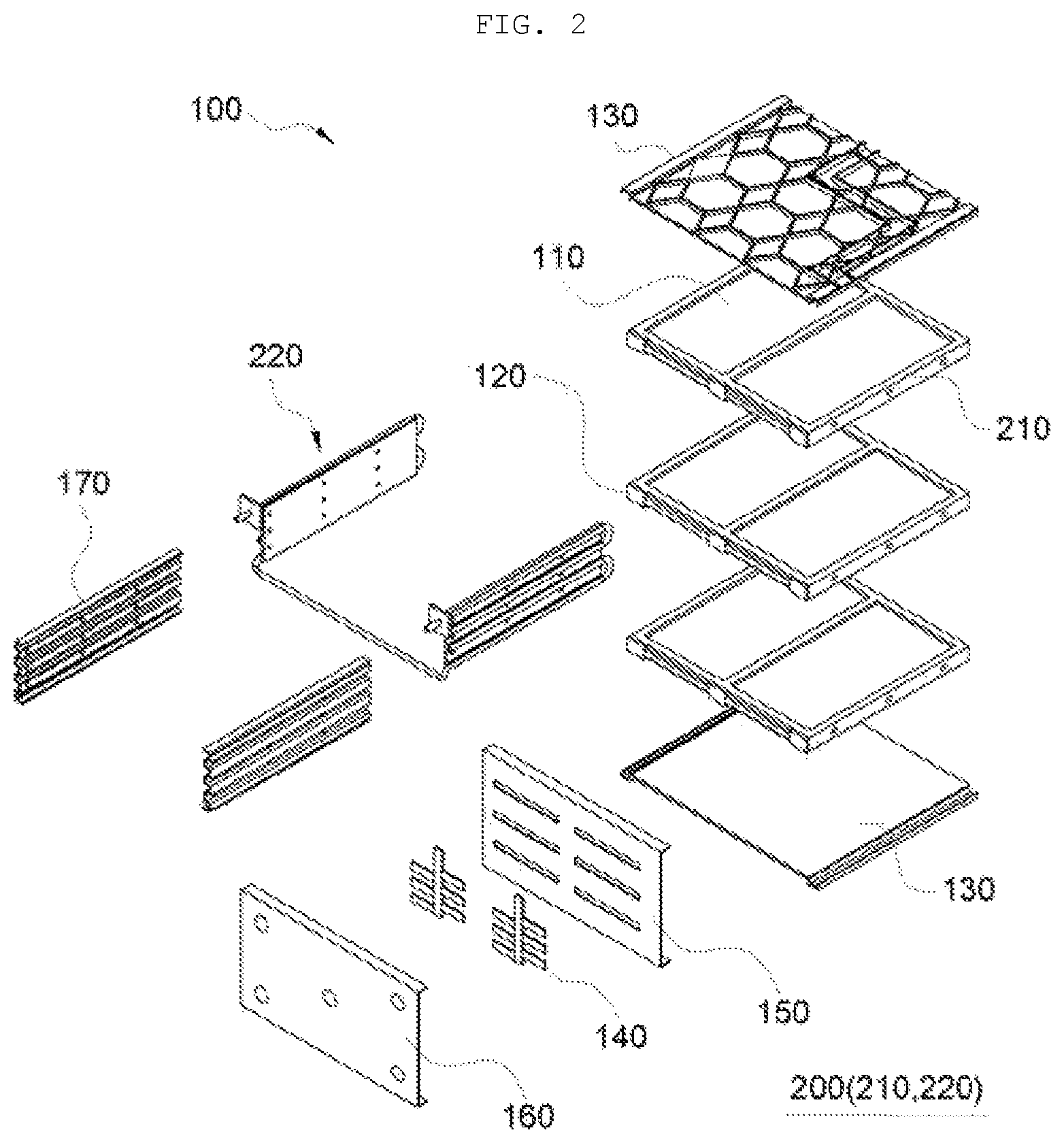 Patent US12315901 Figure 2 – Battery module for secondary battery and battery pack including the same
