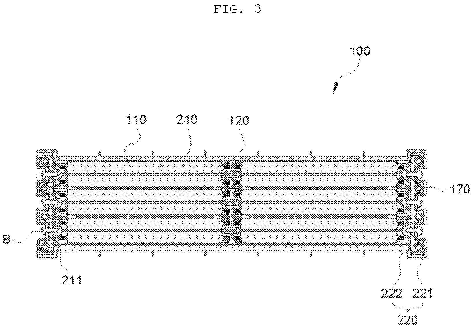 Patent US12315901 Figure 3 – Battery module for secondary battery and battery pack including the same