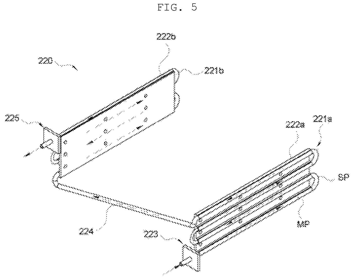Patent US12315901 Figure 5 – Battery module for secondary battery and battery pack including the same