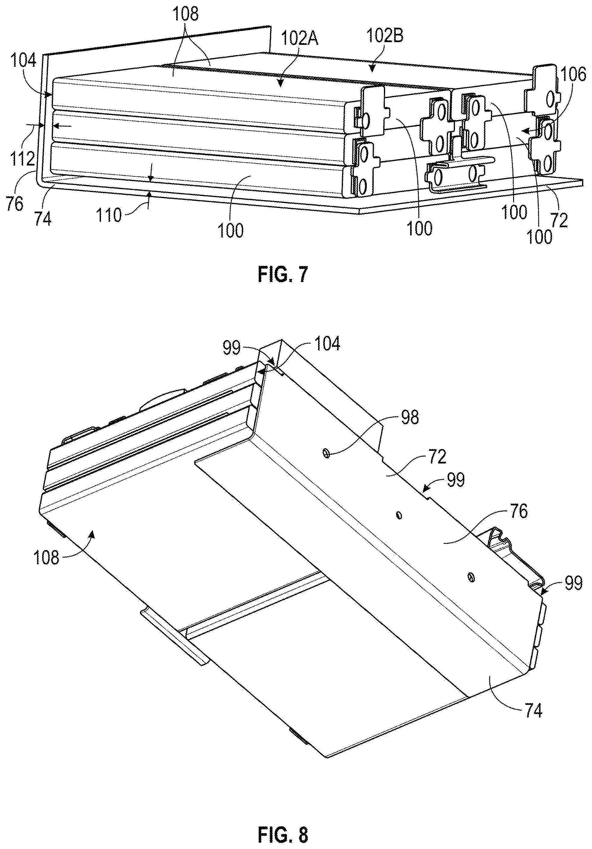 Patent US12315904 Figure 5 – Battery system having a passive heat sink