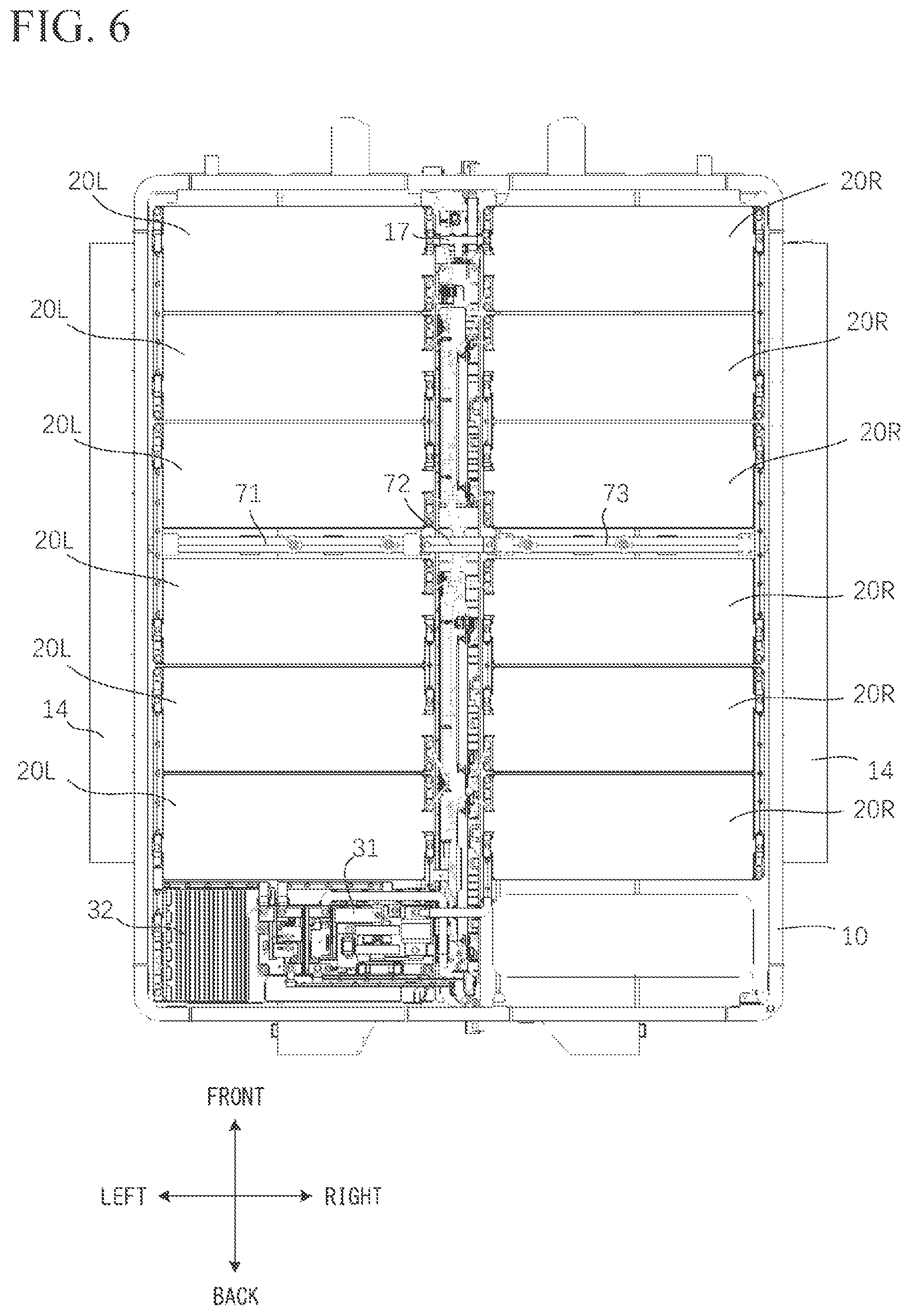 Patent US12315905 Figure 6 – Battery pack and vehicle