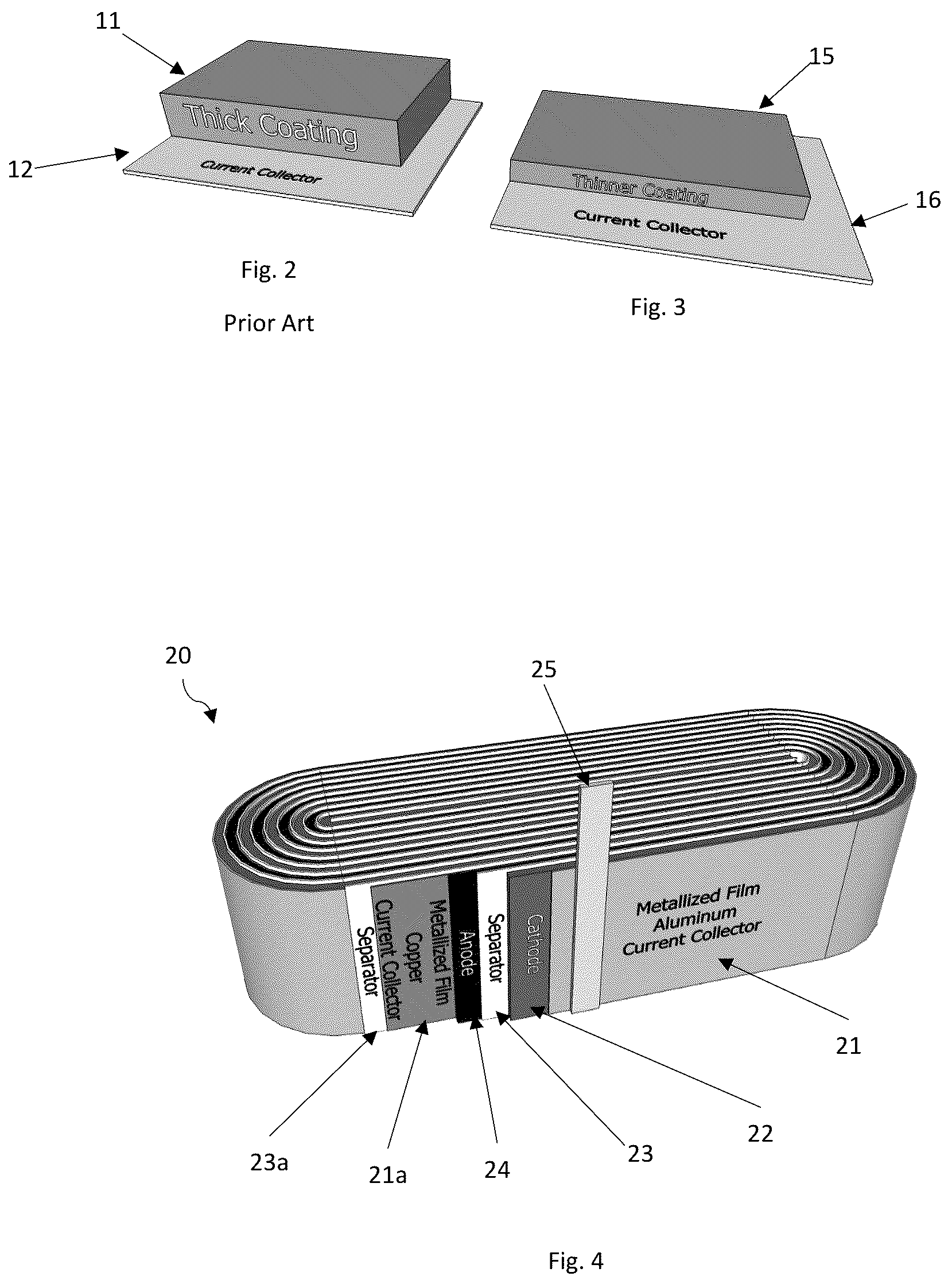 Patent US12315935 Figure 2 – Battery with metallized film current collector having low internal resistance