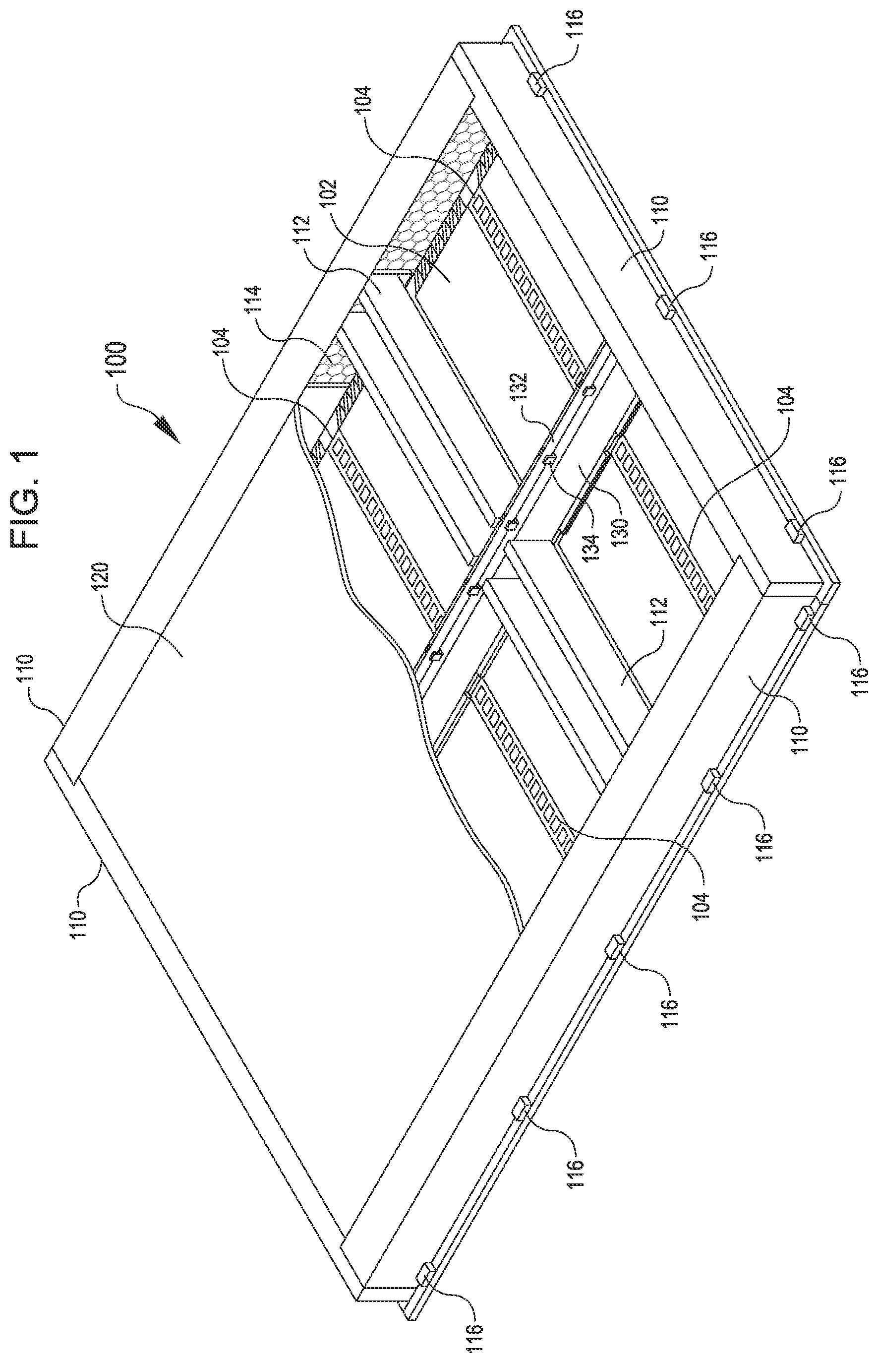 Patent US12315943 Figure 1 – Battery enclosure