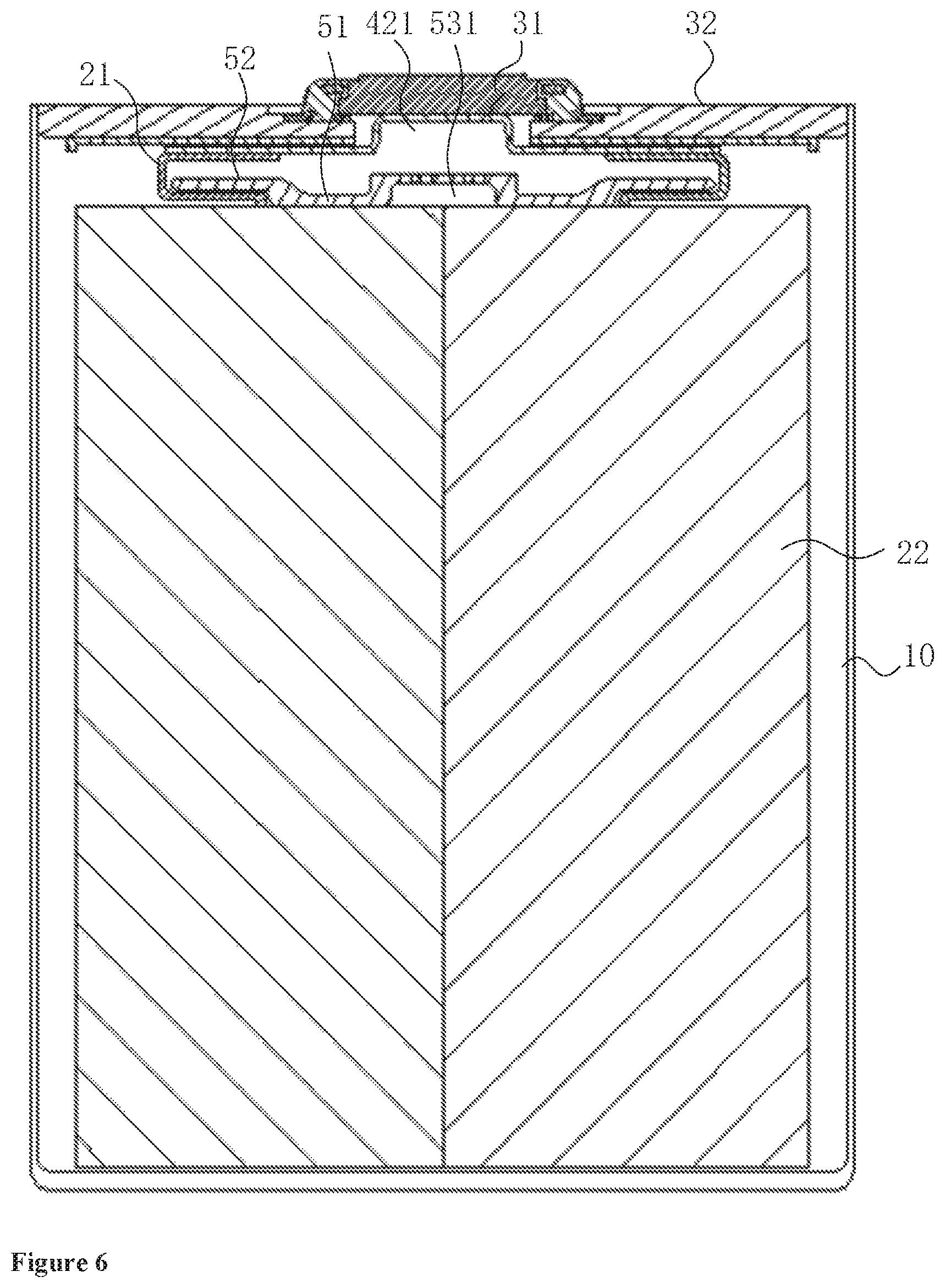 Patent US12315944 Figure 5 – Battery cell, battery module, battery pack, device using battery cell as power source, and assembling method of battery cell