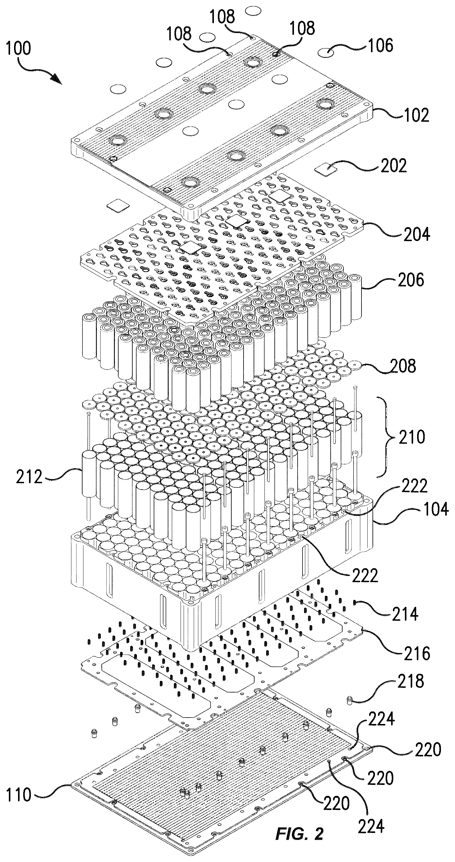 Patent US12315946 Figure 2 – Configurable vehicle battery backplane and modules and methods of operating the same