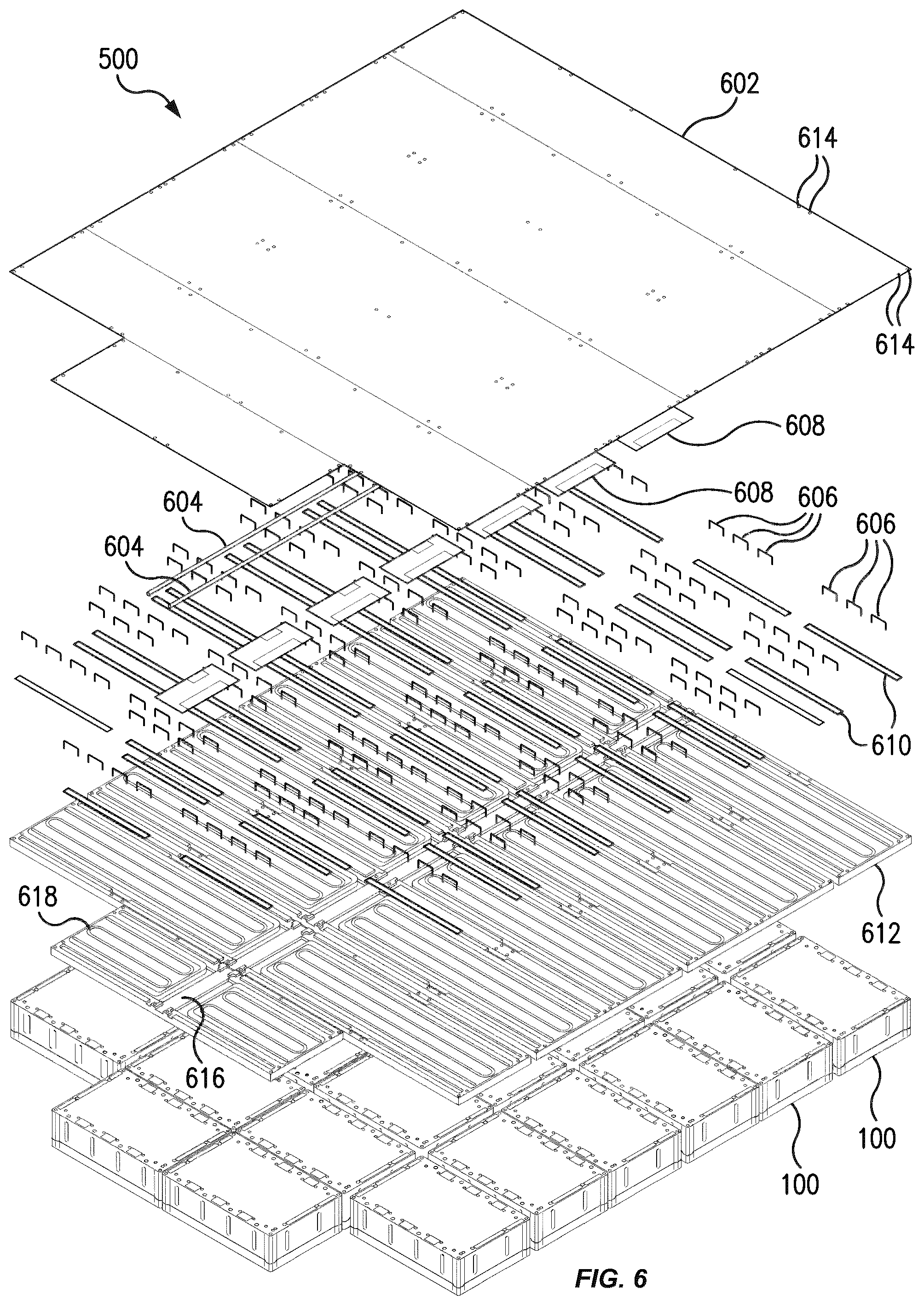 Patent US12315946 Figure 6 – Configurable vehicle battery backplane and modules and methods of operating the same