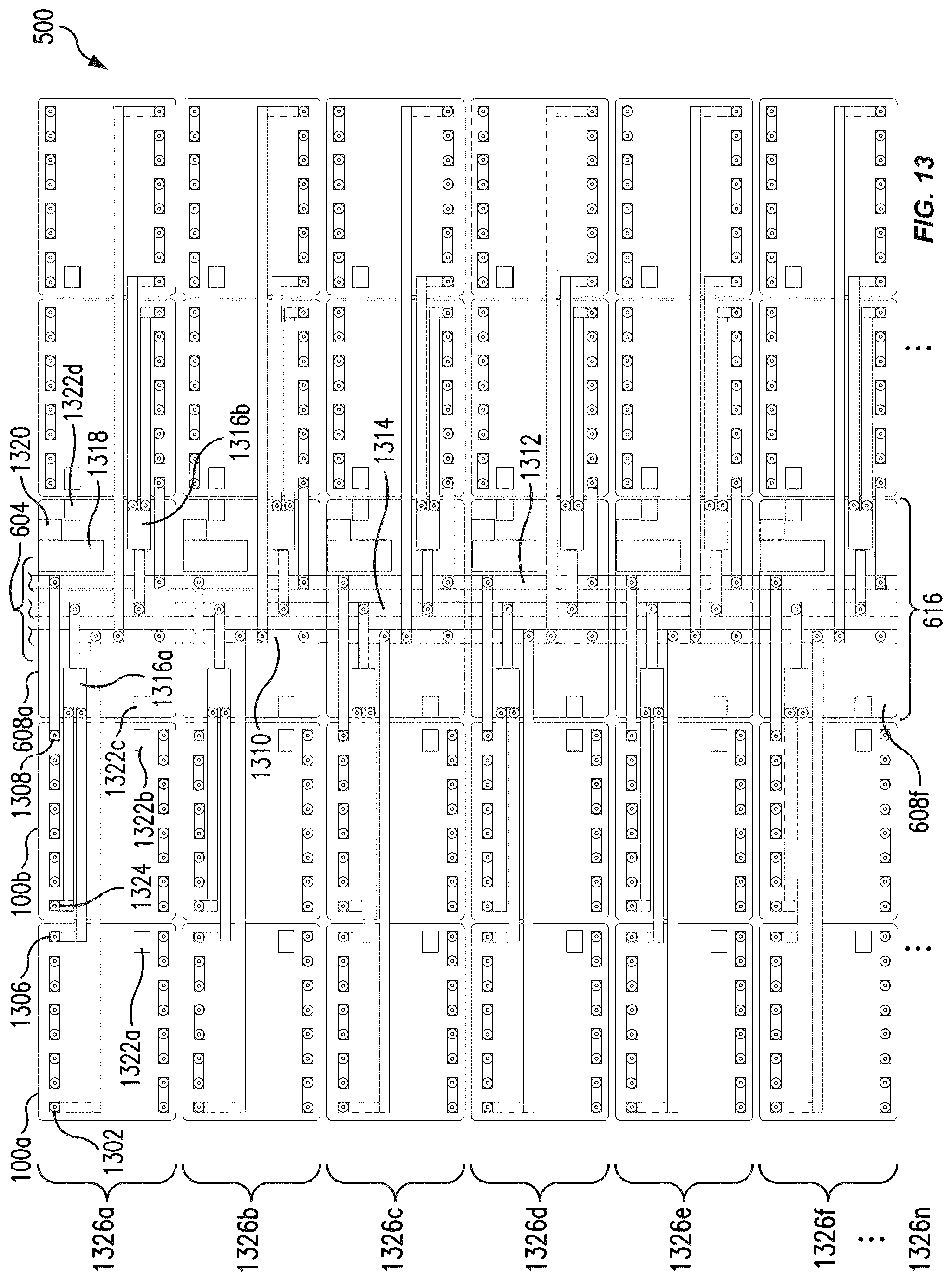 Patent US12315946 Figure 13 – Configurable vehicle battery backplane and modules and methods of operating the same