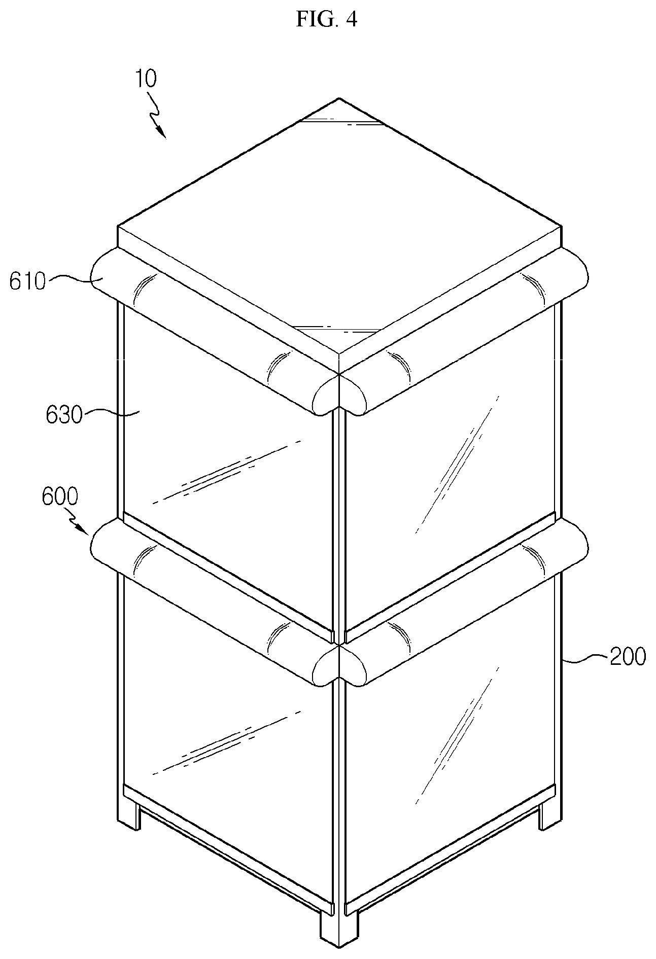 Patent US12315947 Figure 4 – Battery rack and energy storage system including the same