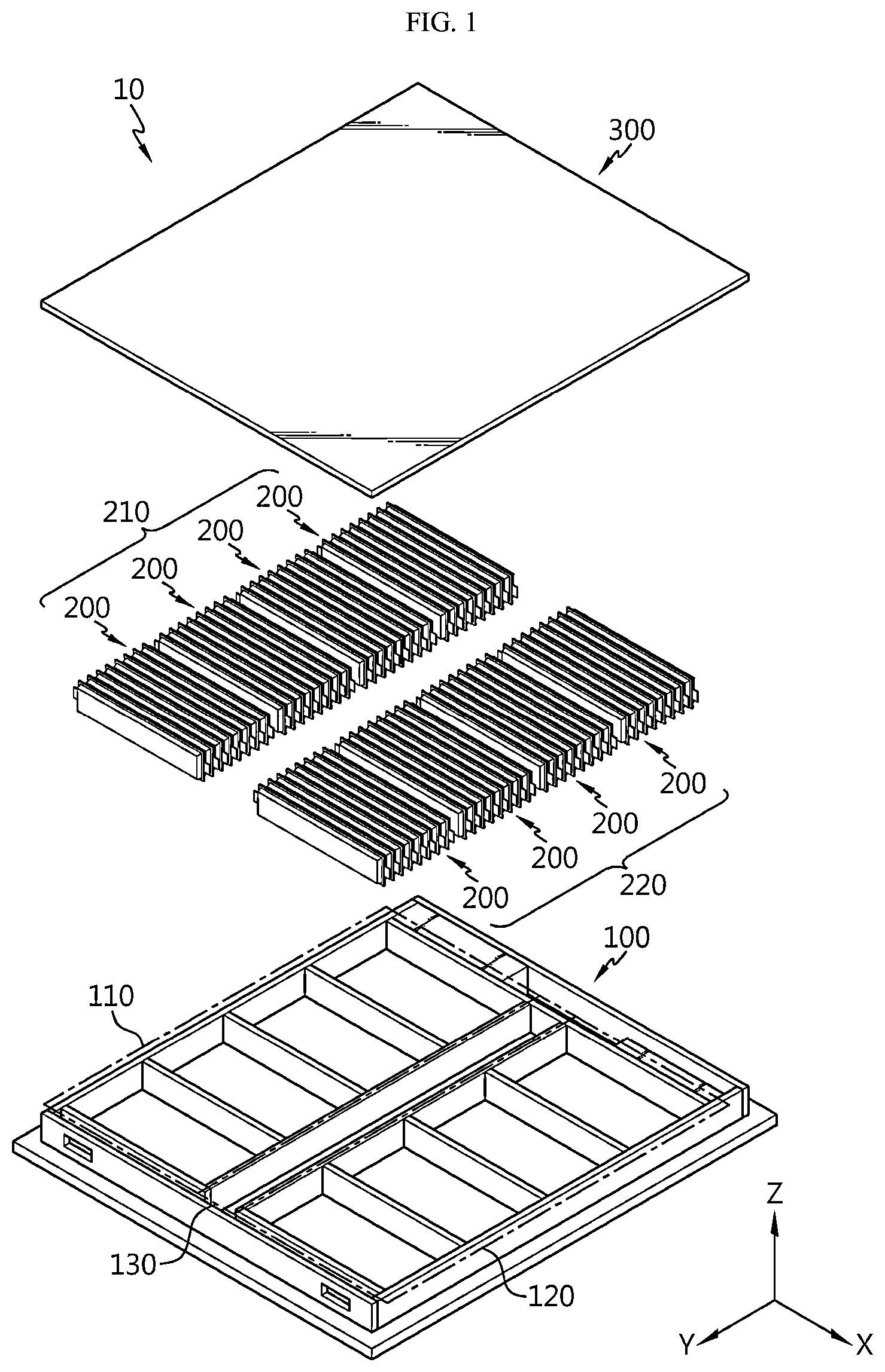 Patent US12315953 — Battery pack and vehicle including the same — Figure 1