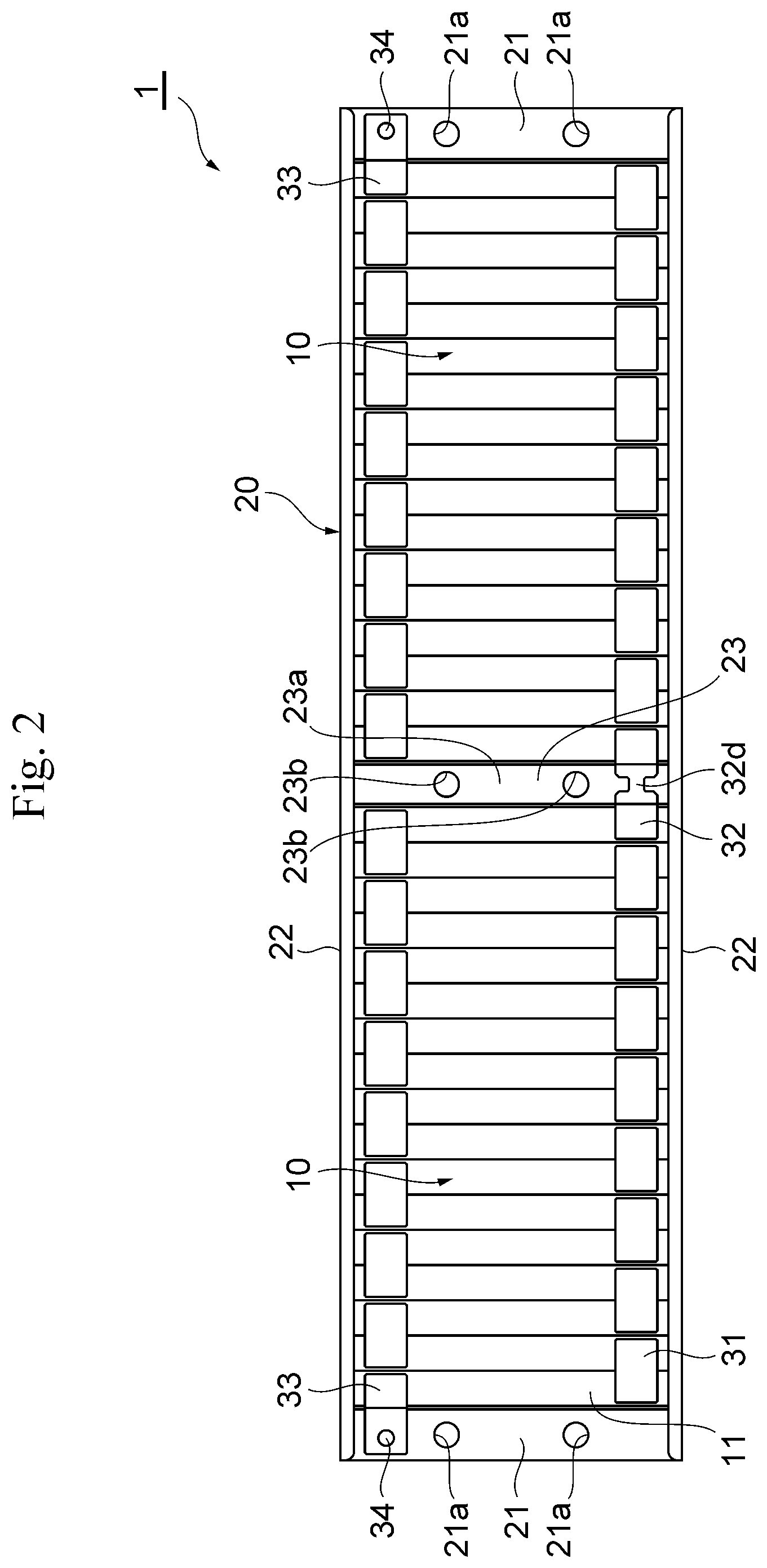 Patent US12315954 Figure 2 – Secondary battery module