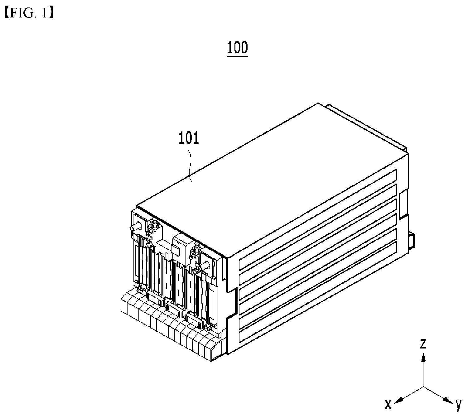 Patent US12315964 Figure 1 – Battery module and battery pack including the same