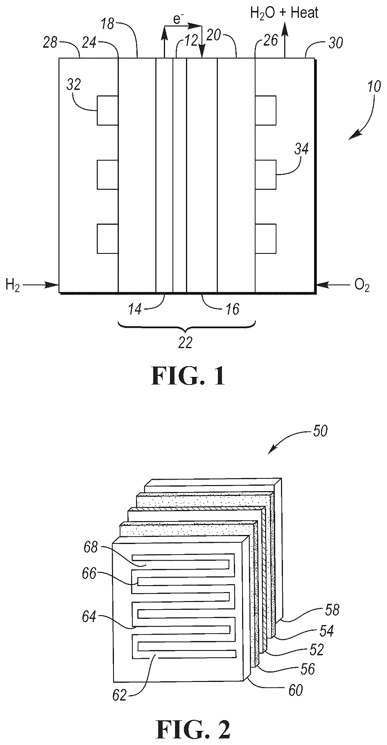 Patent US12315968 — Patterned catalyst layers in fuel cells — Figure 1
