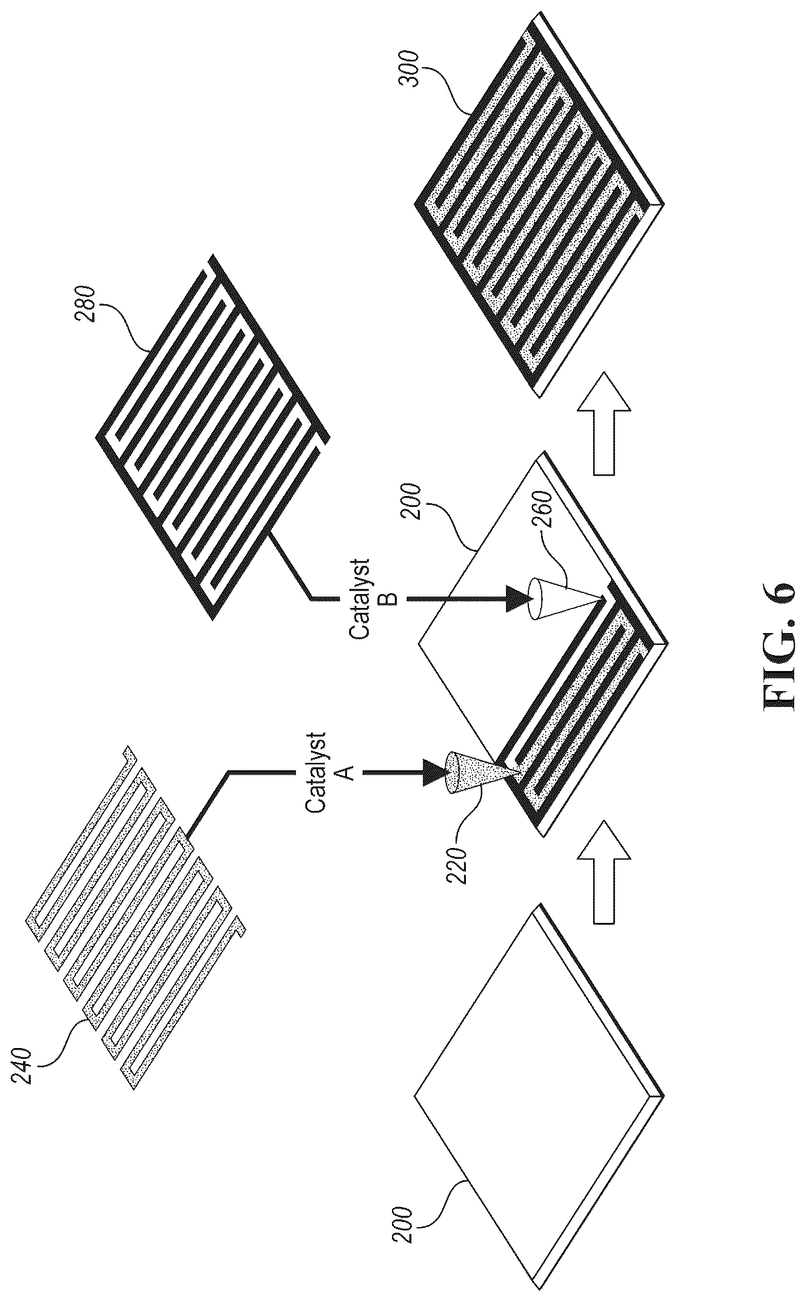 Patent US12315968 Figure 4 – Patterned catalyst layers in fuel cells