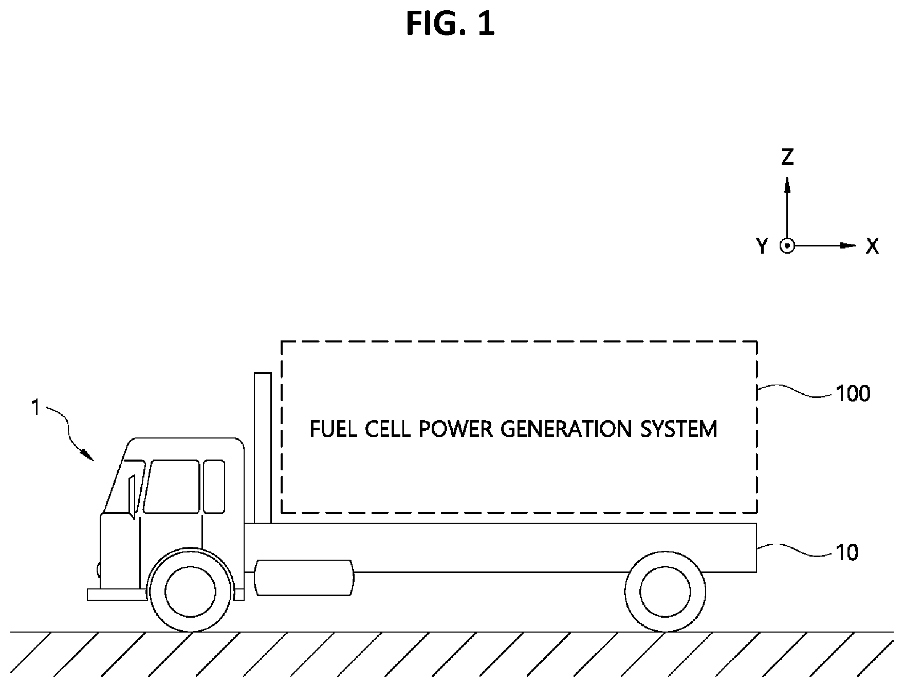 Patent US12315970 Figure 1 – Fuel cell power generation system