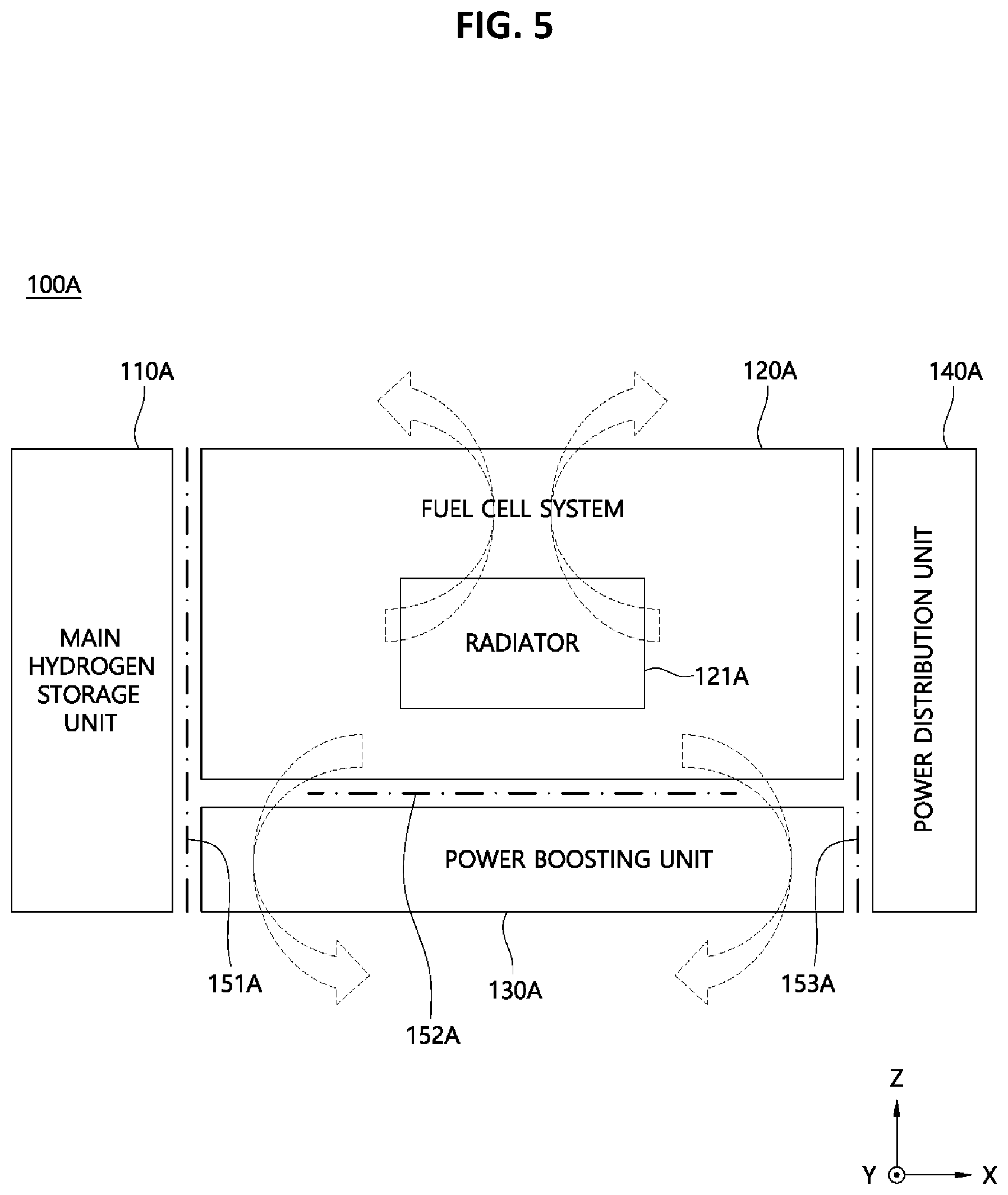 Patent US12315970 Figure 5 – Fuel cell power generation system