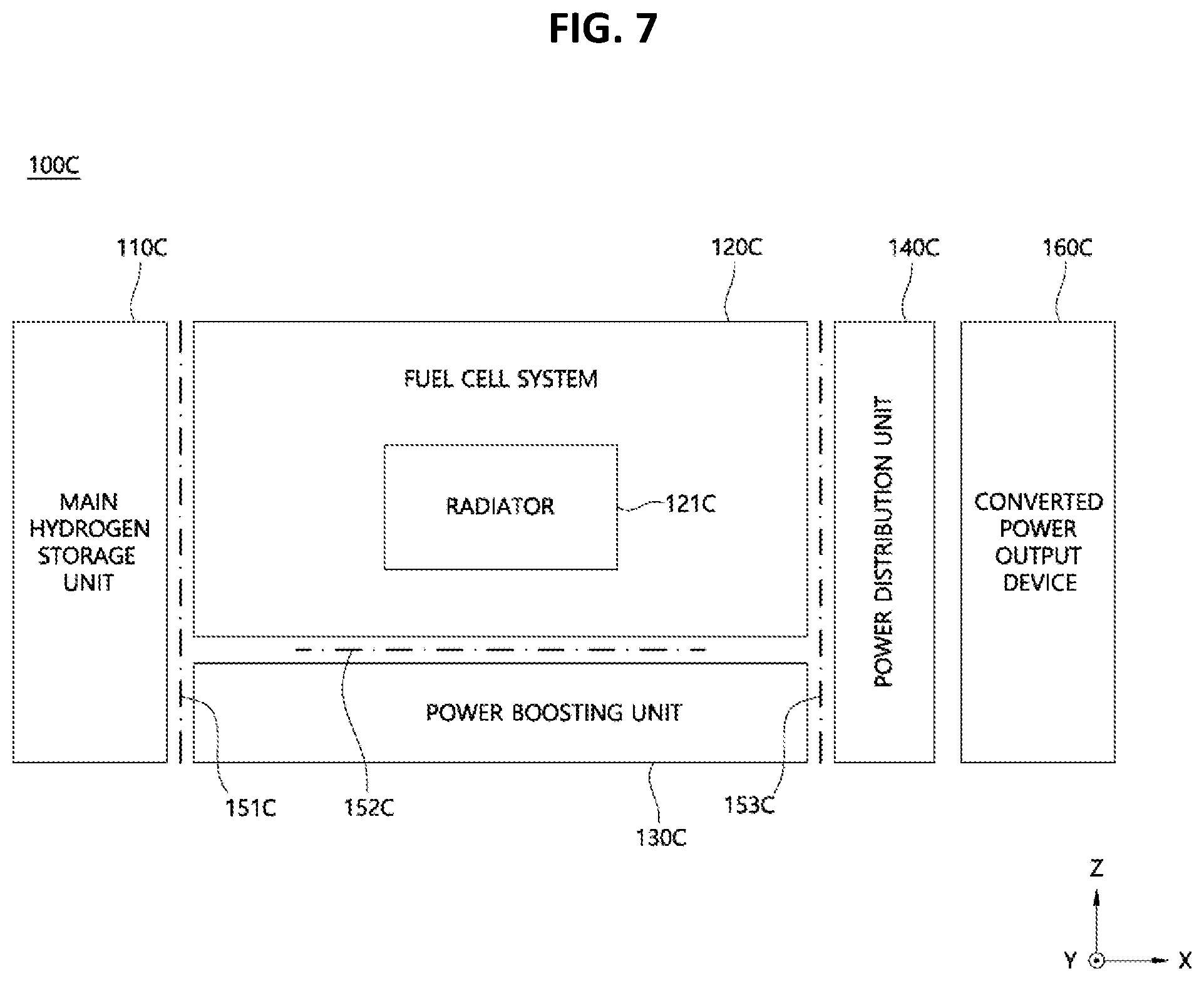 Patent US12315970 Figure 7 – Fuel cell power generation system