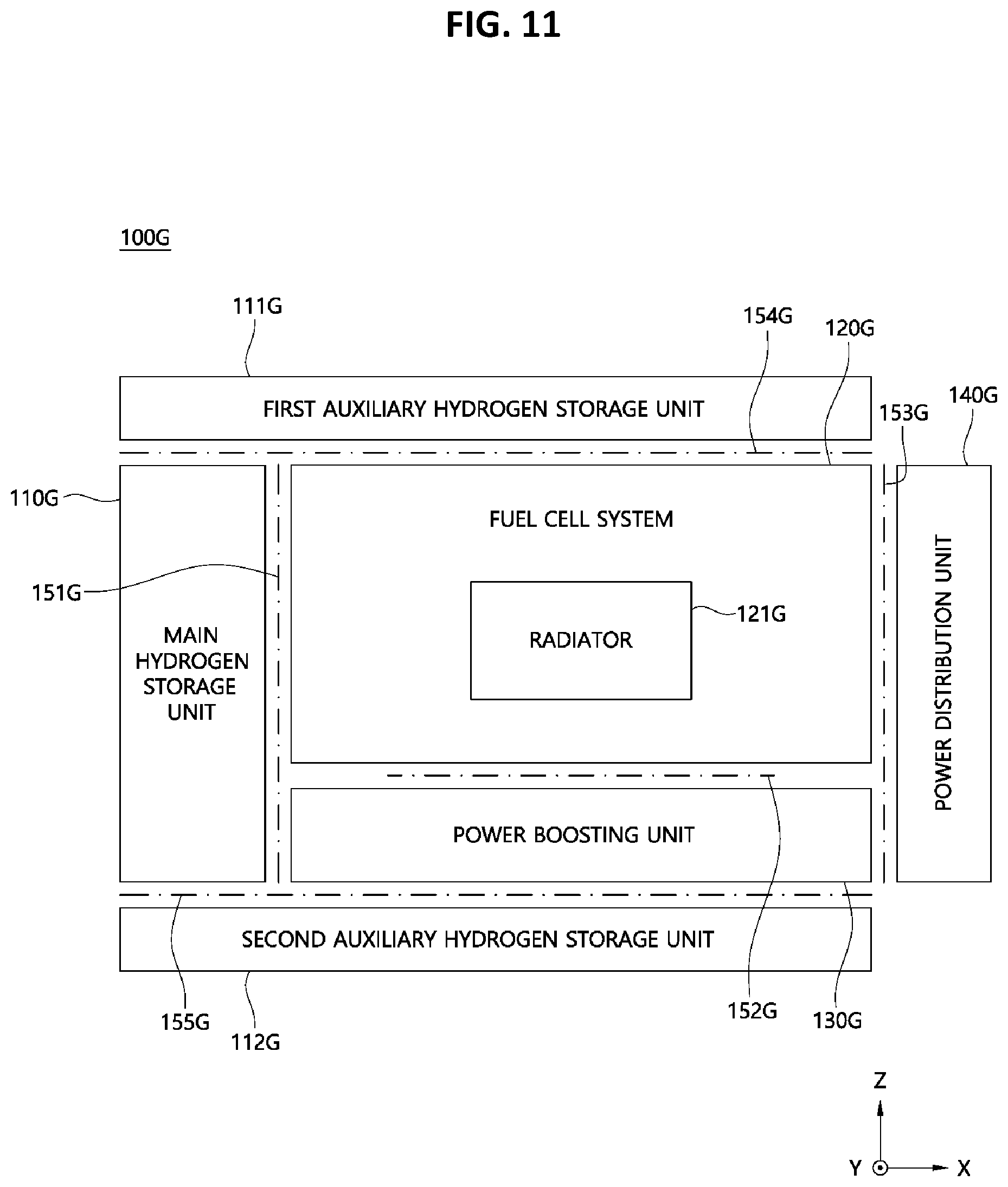 Patent US12315970 Figure 11 – Fuel cell power generation system
