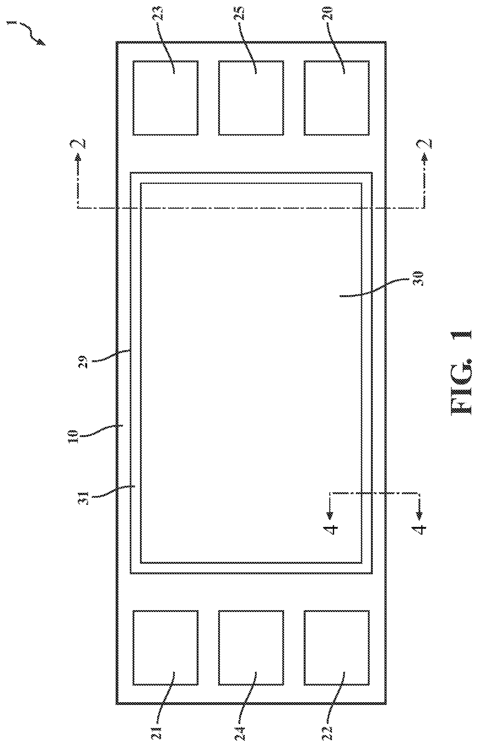 Patent US12315973 Figure 1 – System for fuel cell membrane edge protection via a gas diffusion layer including patterned wettability