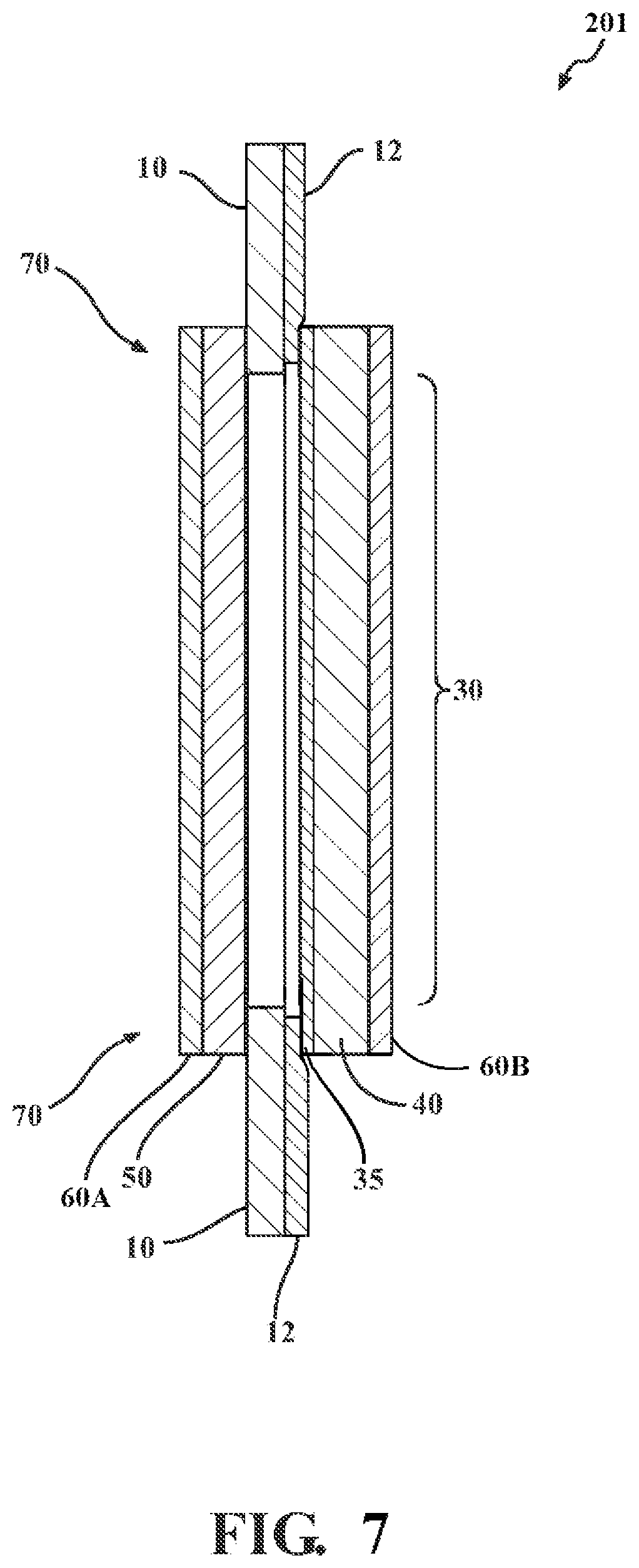 Patent US12315973 Figure 7 – System for fuel cell membrane edge protection via a gas diffusion layer including patterned wettability