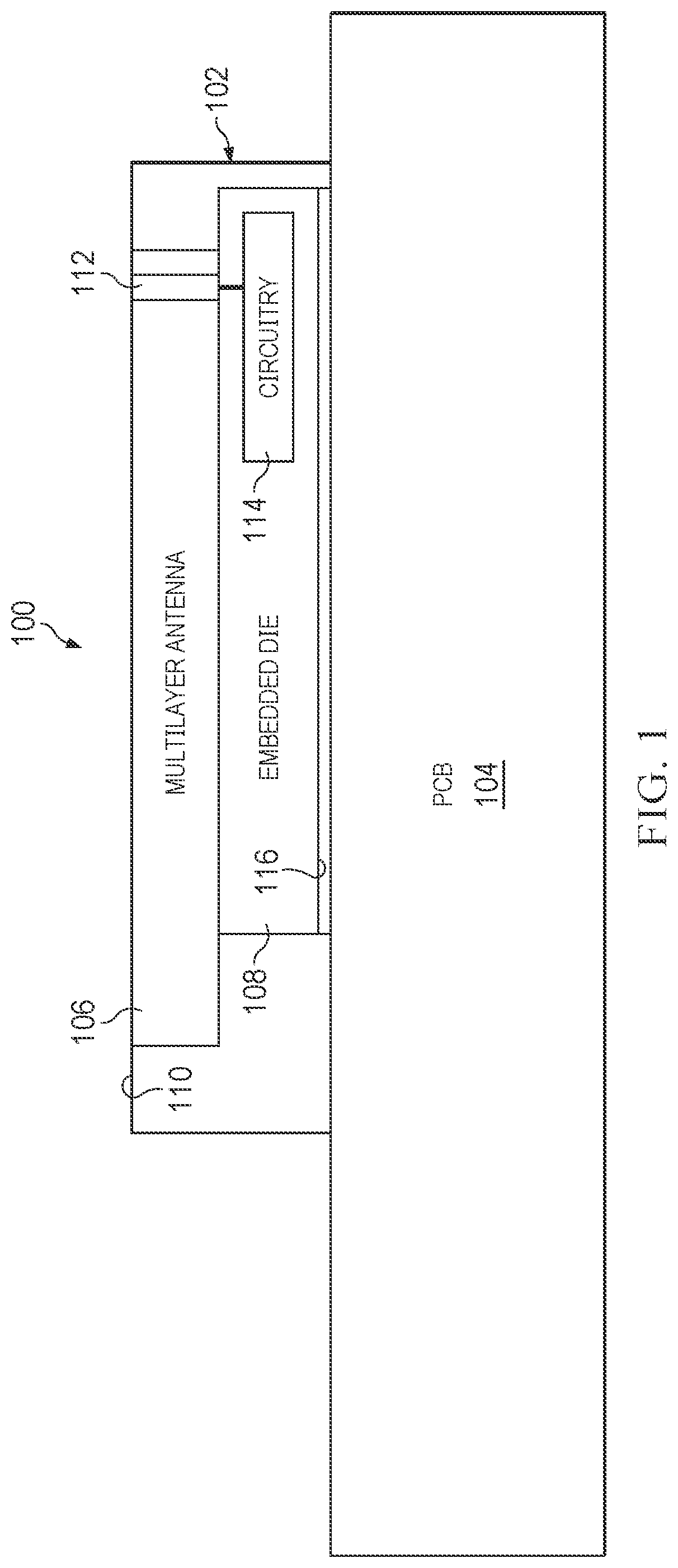 Patent US12315987 — Antenna-on-package system — Figure 1