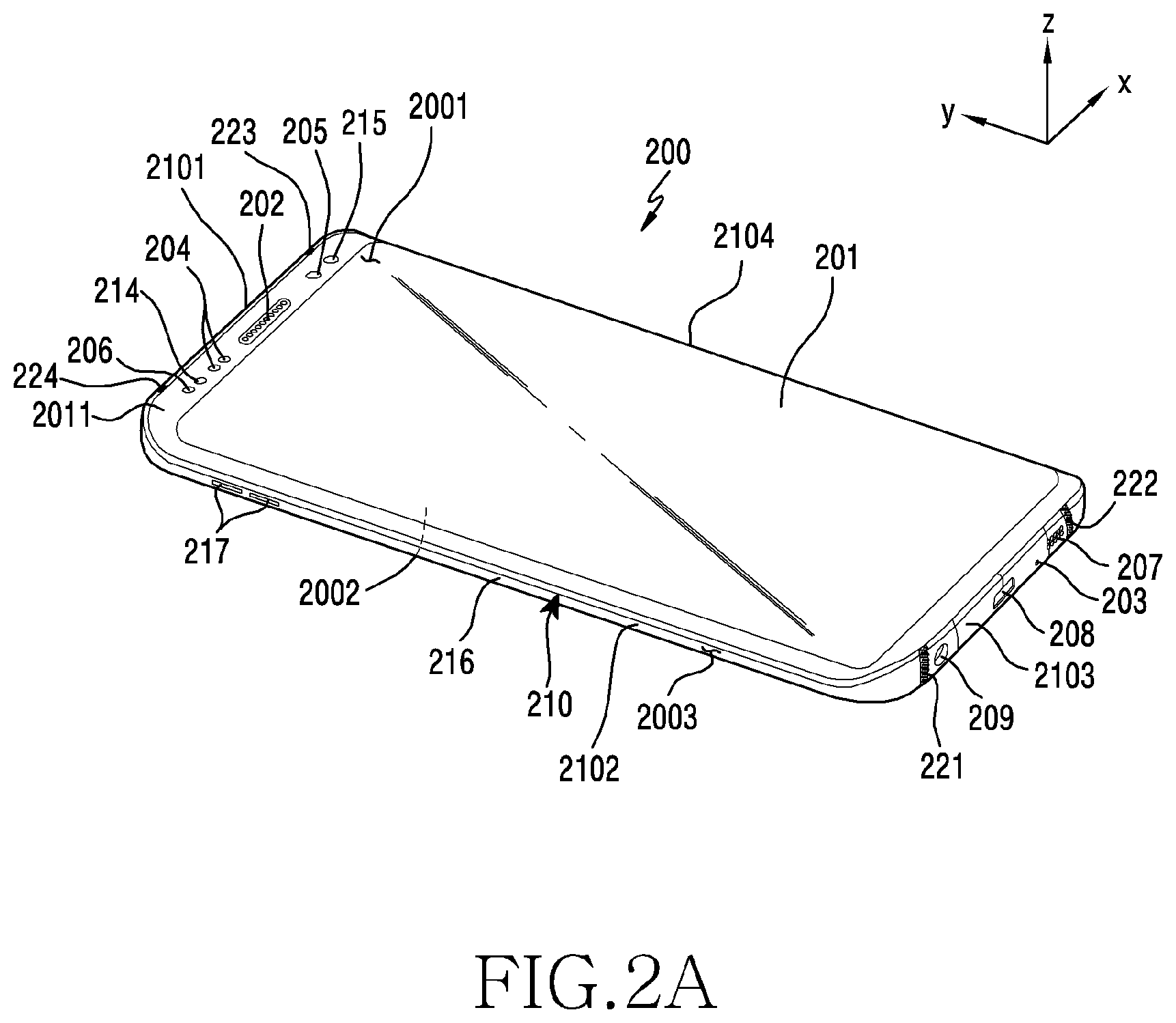 Patent US12315988 Figure 2 – Arrangement structure for communication device and electronic device including the same