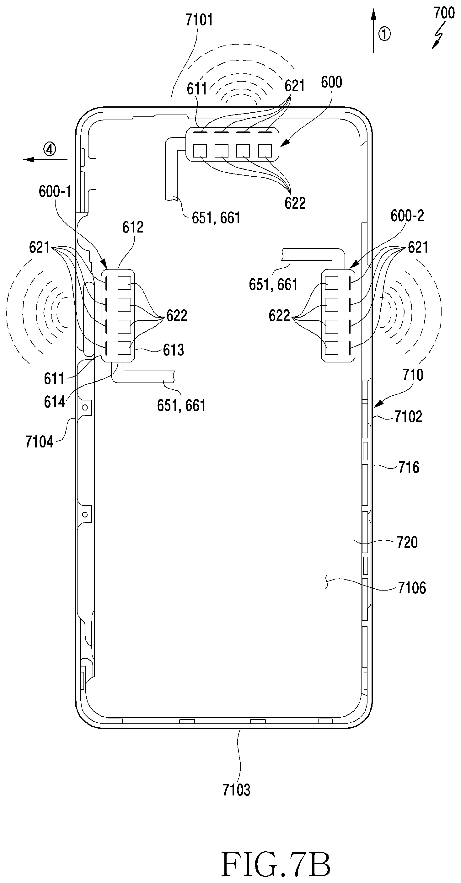 Patent US12315988 Figure 11 – Arrangement structure for communication device and electronic device including the same